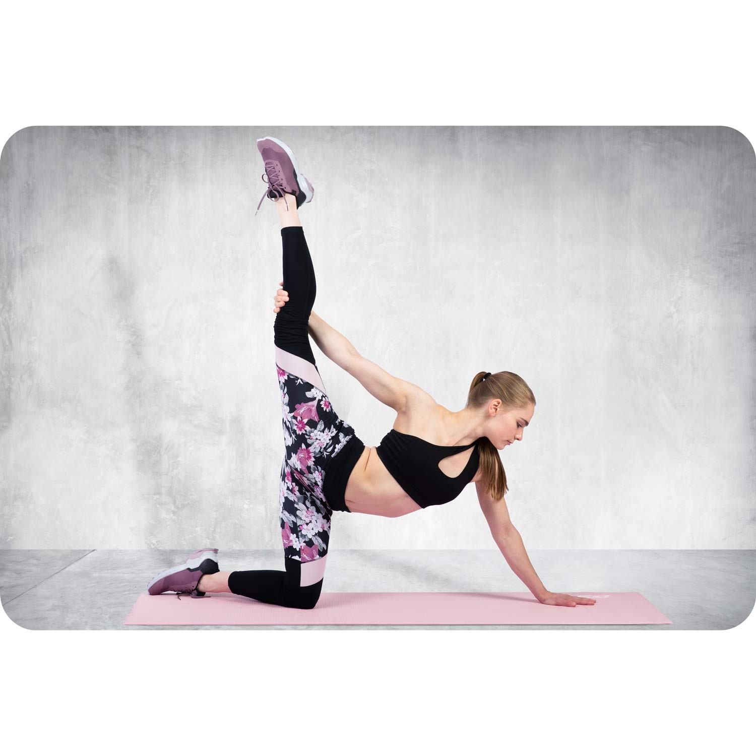 Võimlemismatt 173 x 61 cm Neo-Sport - 192101 roosa - Image 2