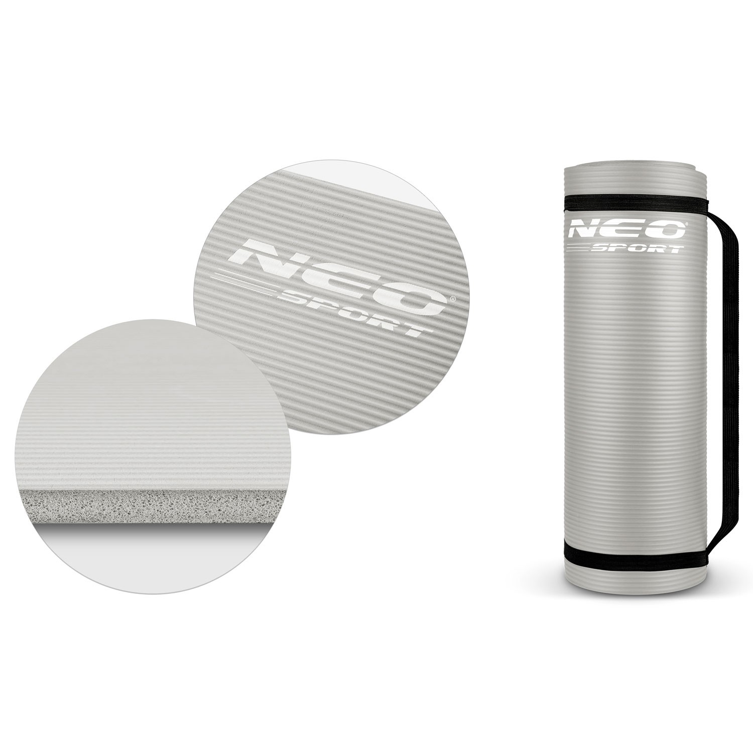 Võimlemismatt 183 x 60 cm Neo-Sport - 192200 hall - Image 8