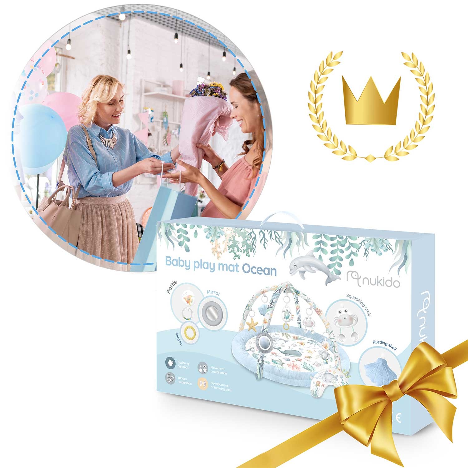 Ocean Nukido interaktiivne mängumatt - sinine - Image 7