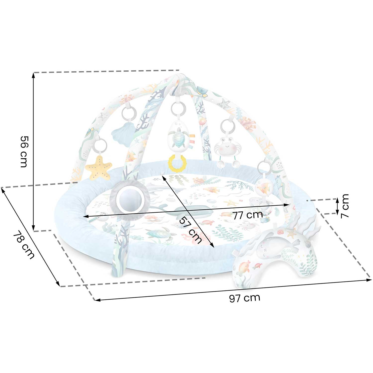 Ocean Nukido interaktiivne mängumatt - sinine - Image 6