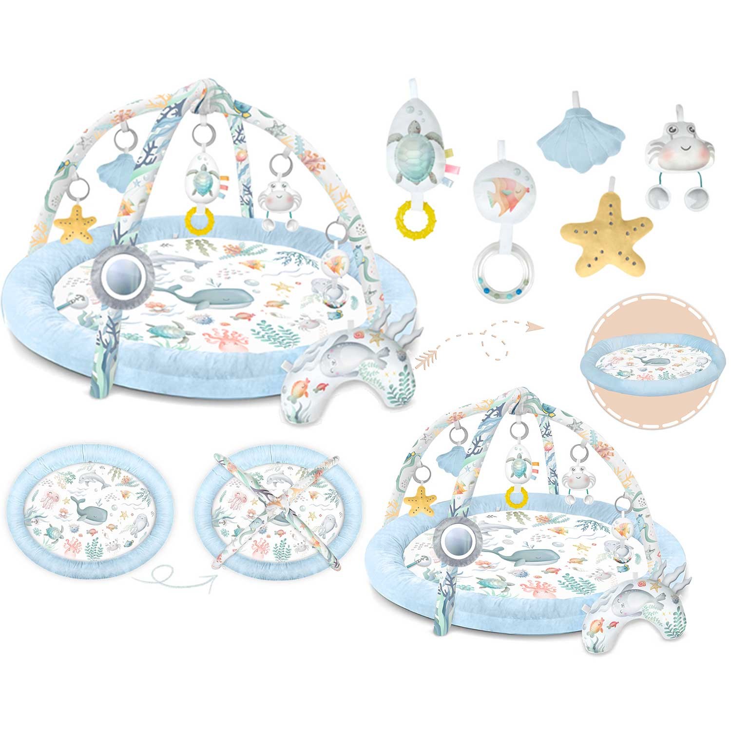 Ocean Nukido interaktiivne mängumatt - sinine - Image 12