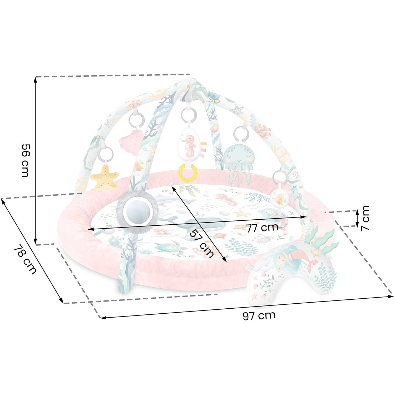 Ocean Nukido interaktiivne mängumatt - roosa - Image 7