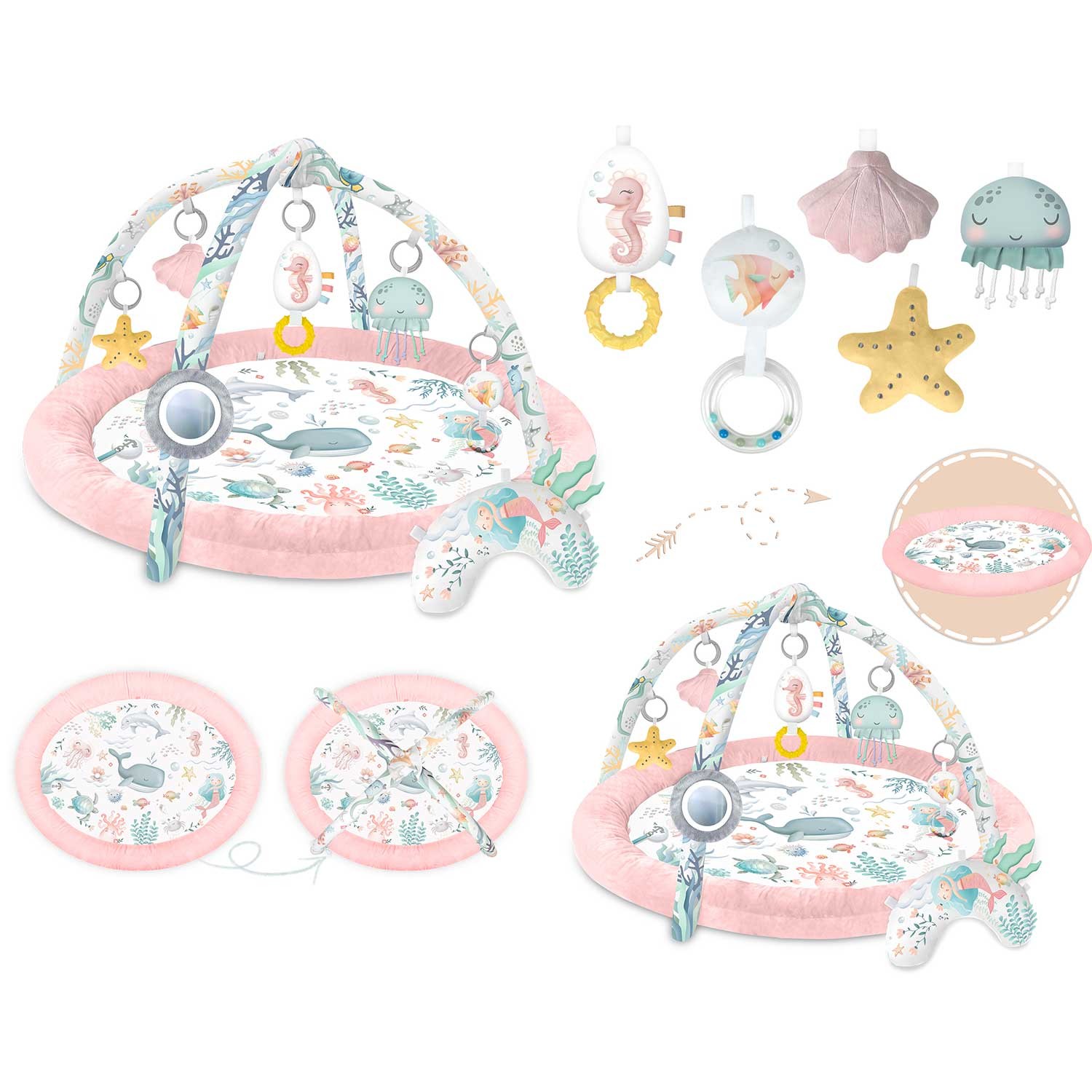 Ocean Nukido interaktiivne mängumatt - roosa - Image 8