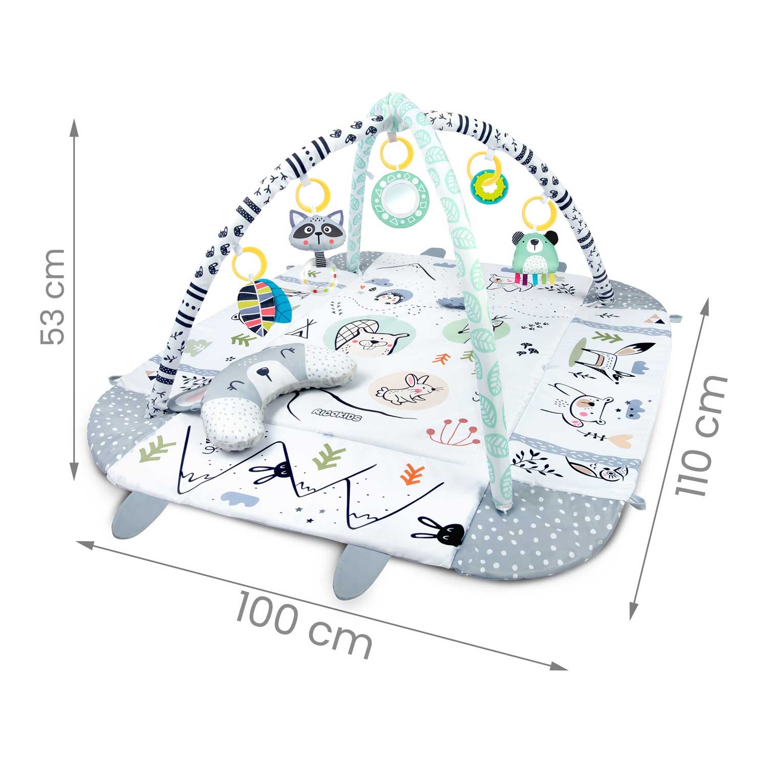 Interaktiivne õppematt 110 x 100 cm Ricokids Jänes - Image 8