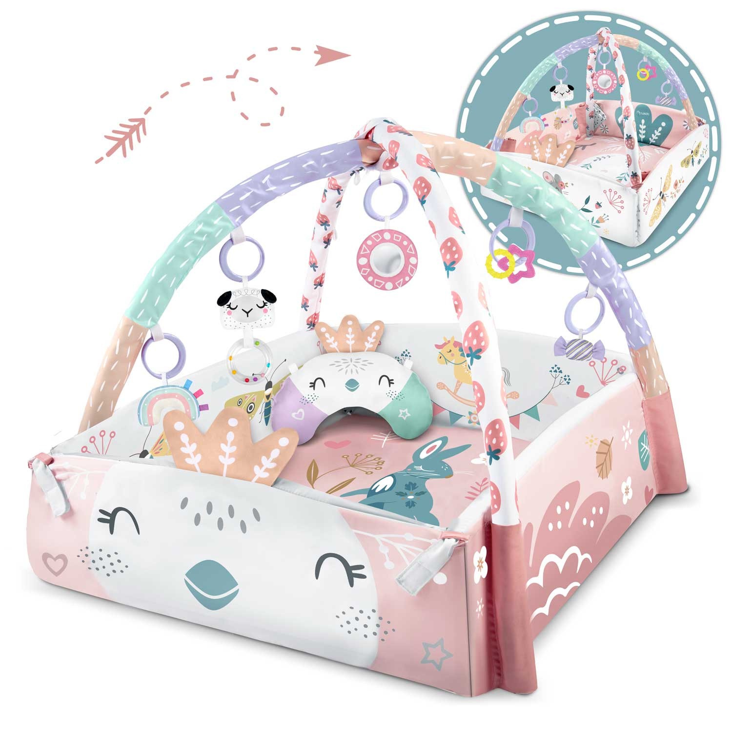 Interaktiivne õppematt 110 x 100 cm Nukido Bird - Image 4