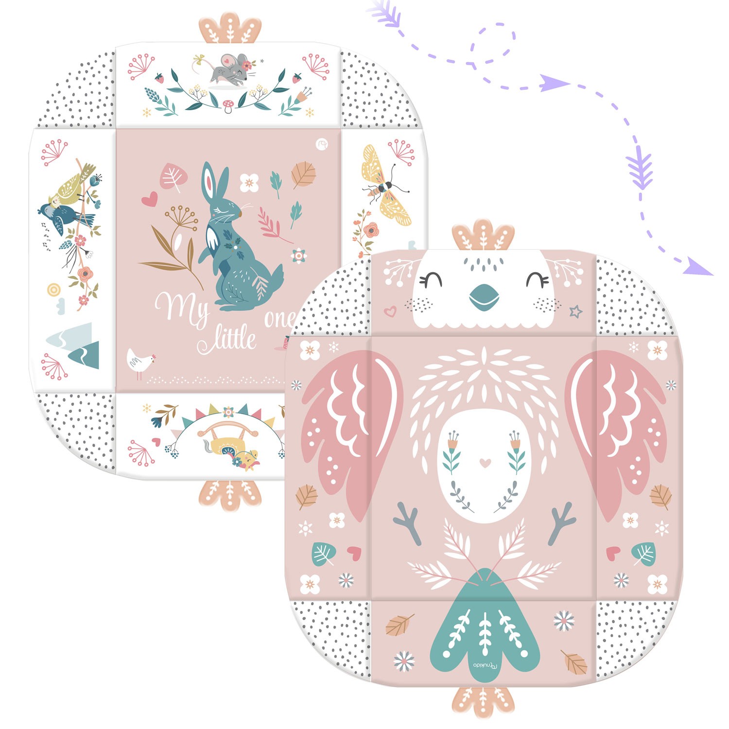 Interaktiivne õppematt 110 x 100 cm Nukido Bird - Image 8