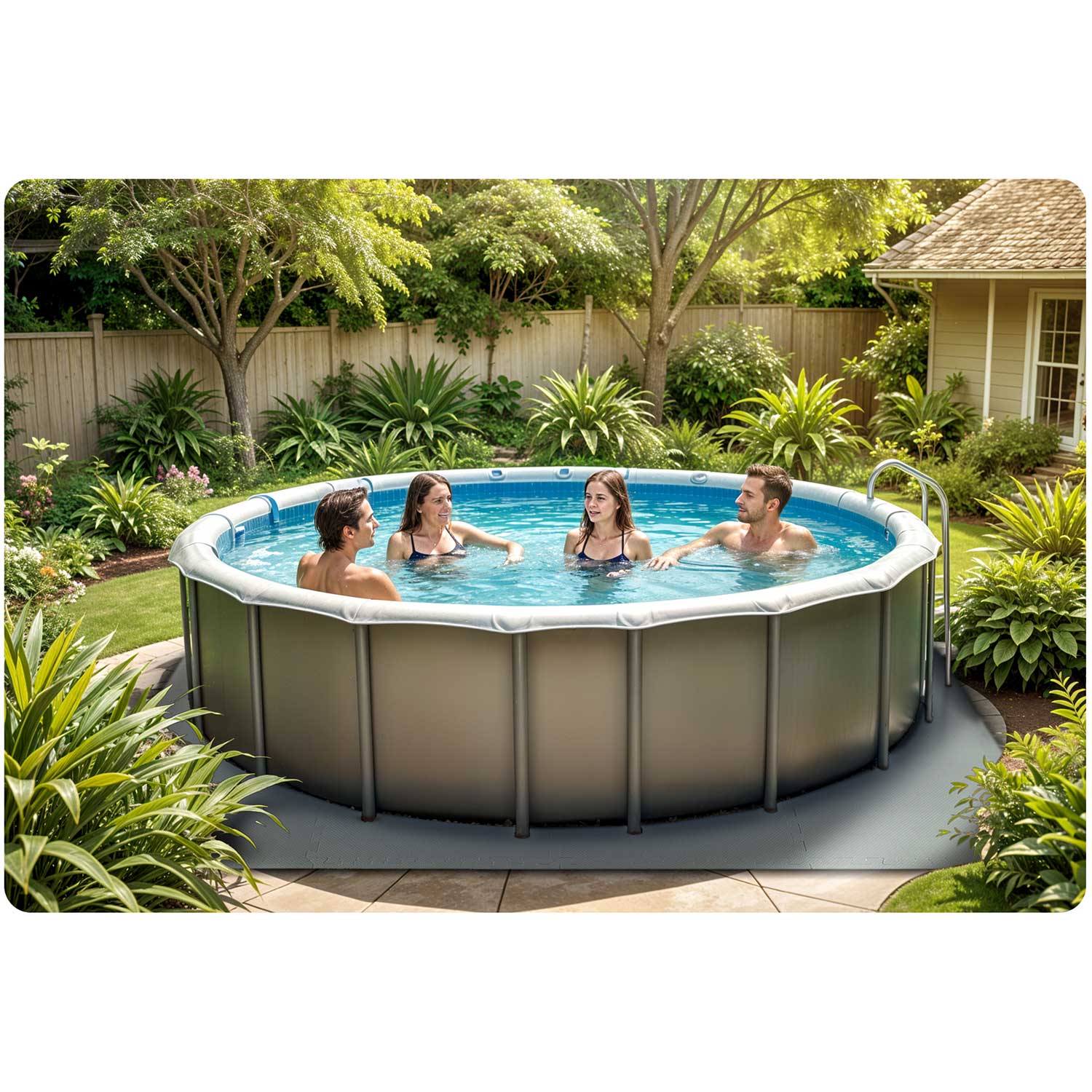 Vahtmatt basseinipusle jaoks 50 x 50 cm 8 tk - Image 4