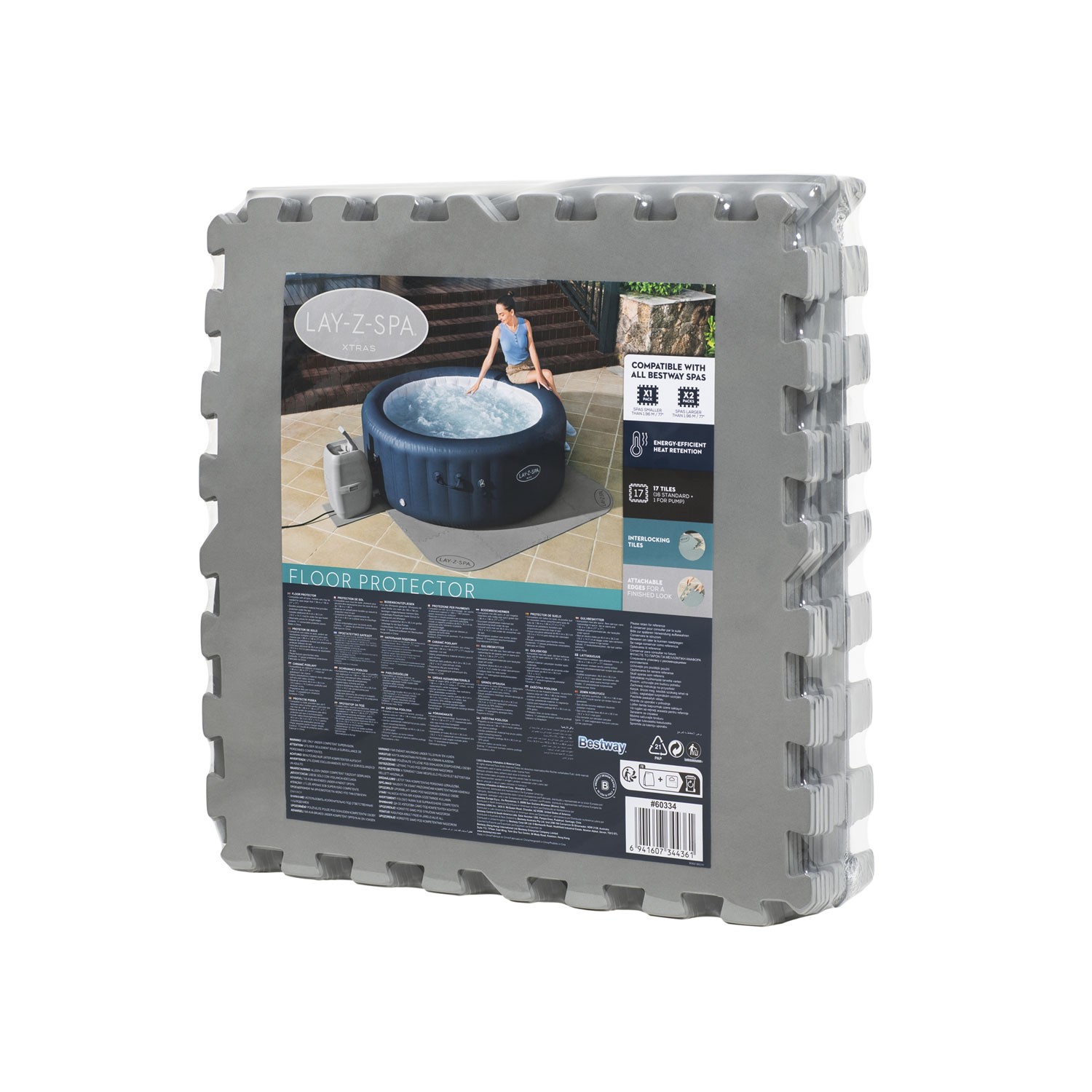 SPA puslematt 50 x 50 cm 16 tk Bestway 60334 - Image 5