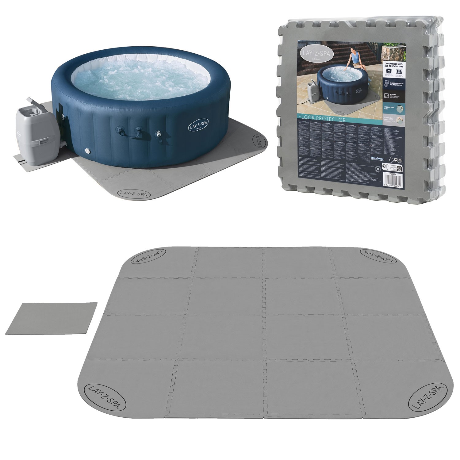 SPA puslematt 50 x 50 cm 16 tk Bestway 60334