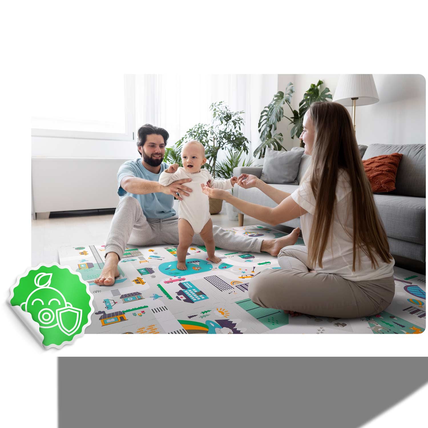 Vahtpuslematt 120x120cm + Nukido linna vahtfiguurid - Image 9