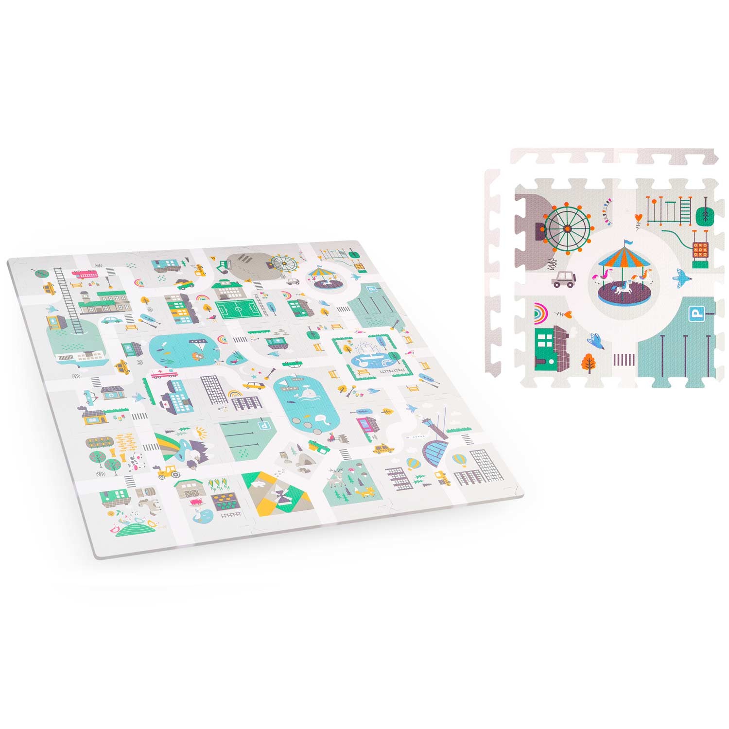 Vahtpuslematt 120x120cm + Nukido linna vahtfiguurid - Image 6