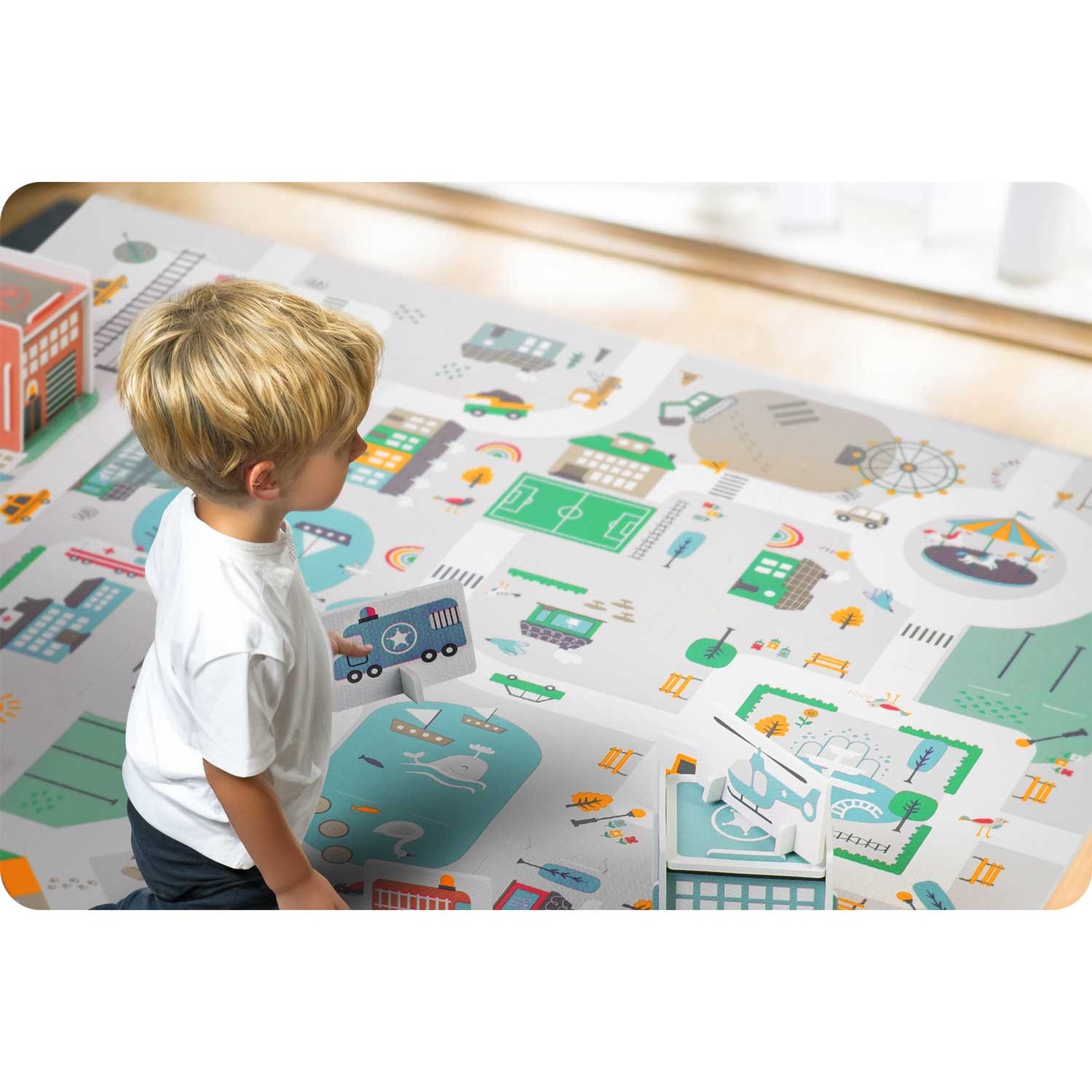 Vahtpuslematt 120x120cm + Nukido linna vahtfiguurid - Image 13