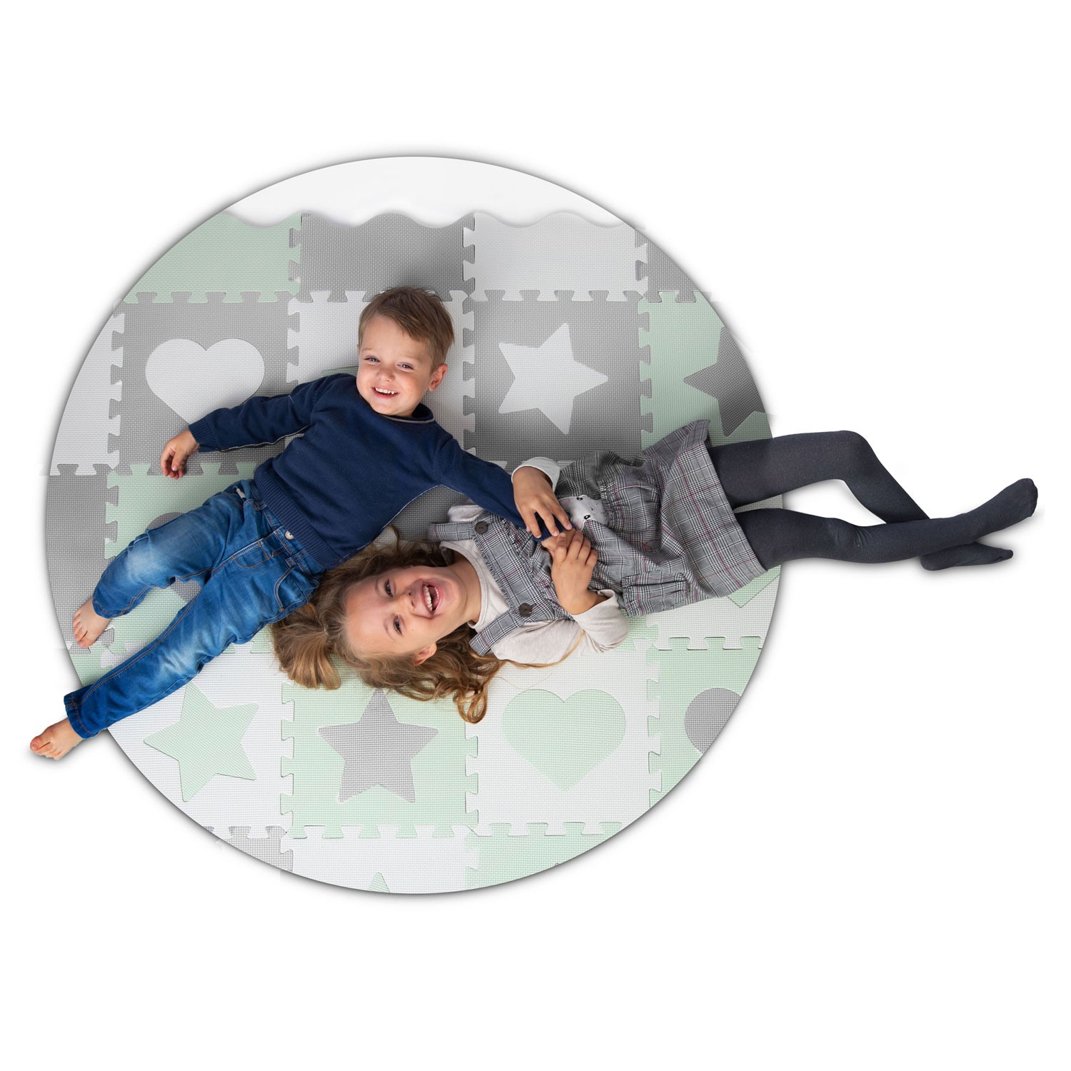 Vahtpuslematt 150x150cm 16 tk hall-mündiroheline - Image 2