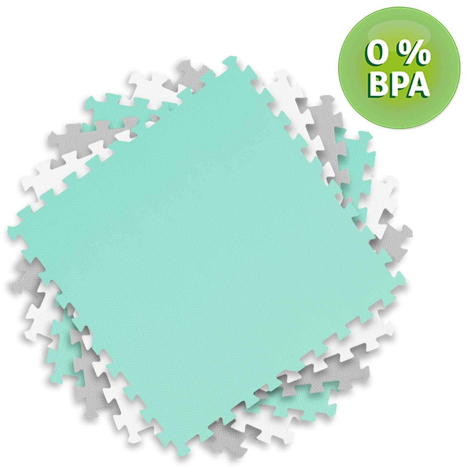 Vahtpuslematt 180x180cm 9 tk hall piparmünt - Image 5