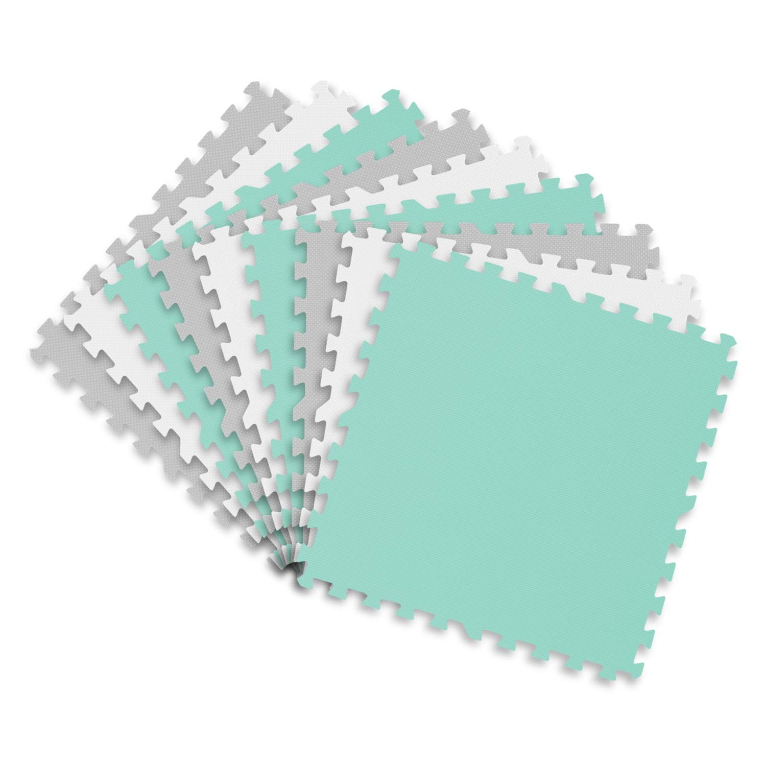 Vahtpuslematt 180x180cm 9 tk hall piparmünt - Image 2