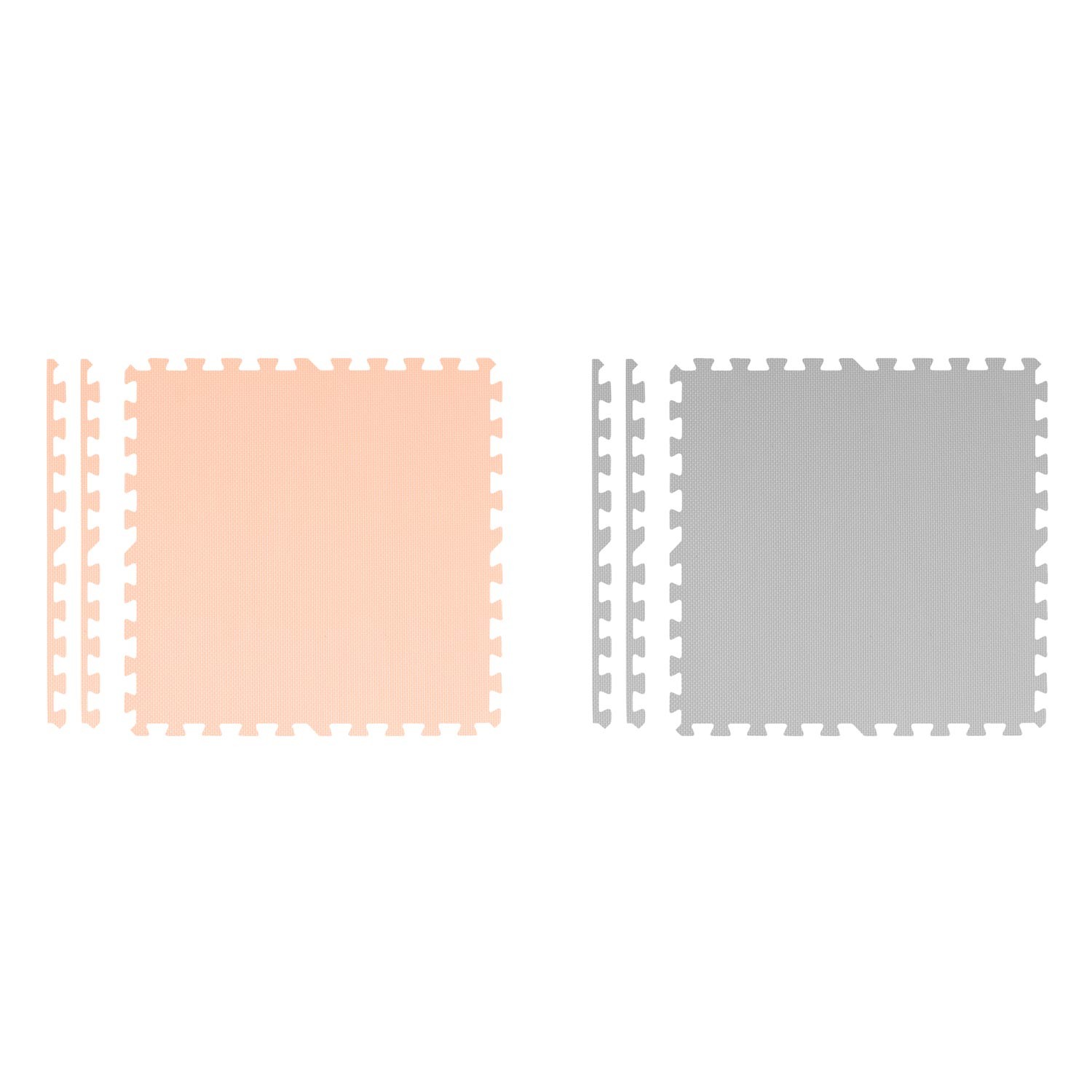 Vahtpuslematt 180x180cm 9 tk hall-virsikukarva - Image 2