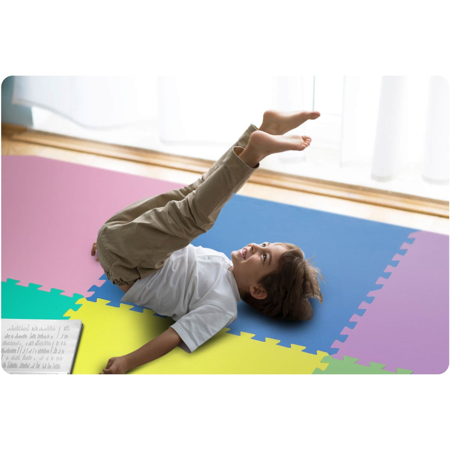 Vahtpuslematt 180x180cm 9 tk mitmevärviline - Image 6