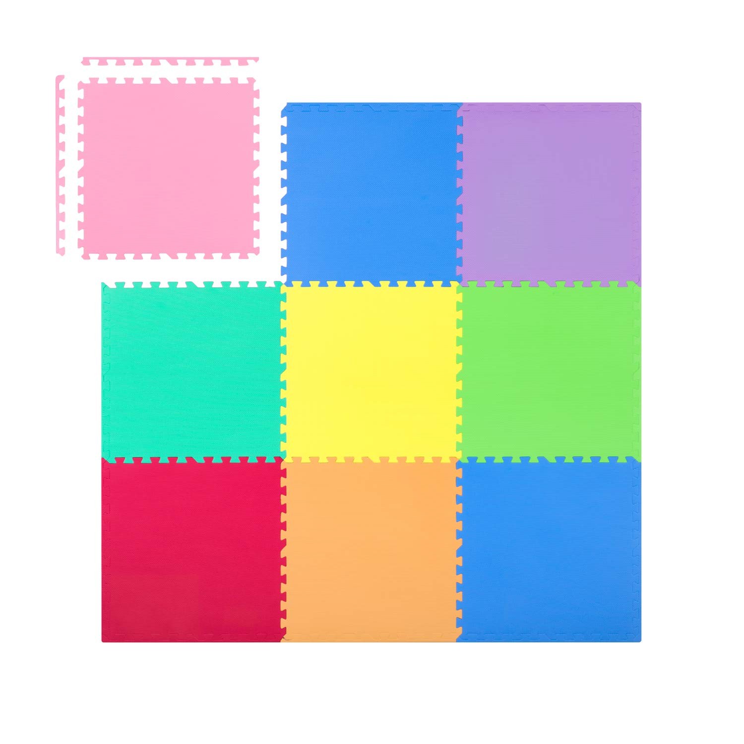 Vahtpuslematt 180x180cm 9 tk mitmevärviline - Image 4