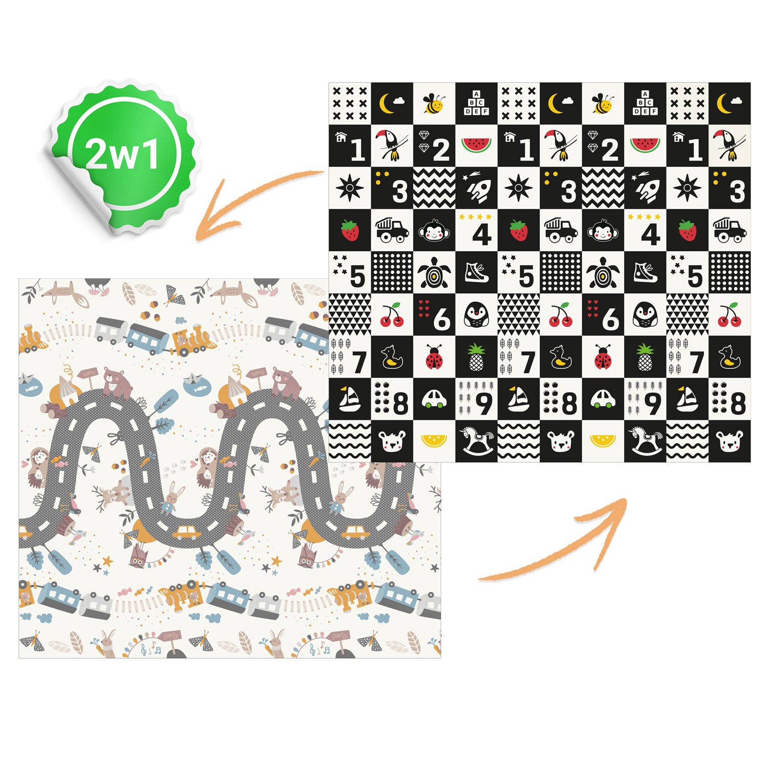 Kokkupandav hariduslik vahtmatt 200 x 180 x 1 cm Nukido NK-340 - Image 5