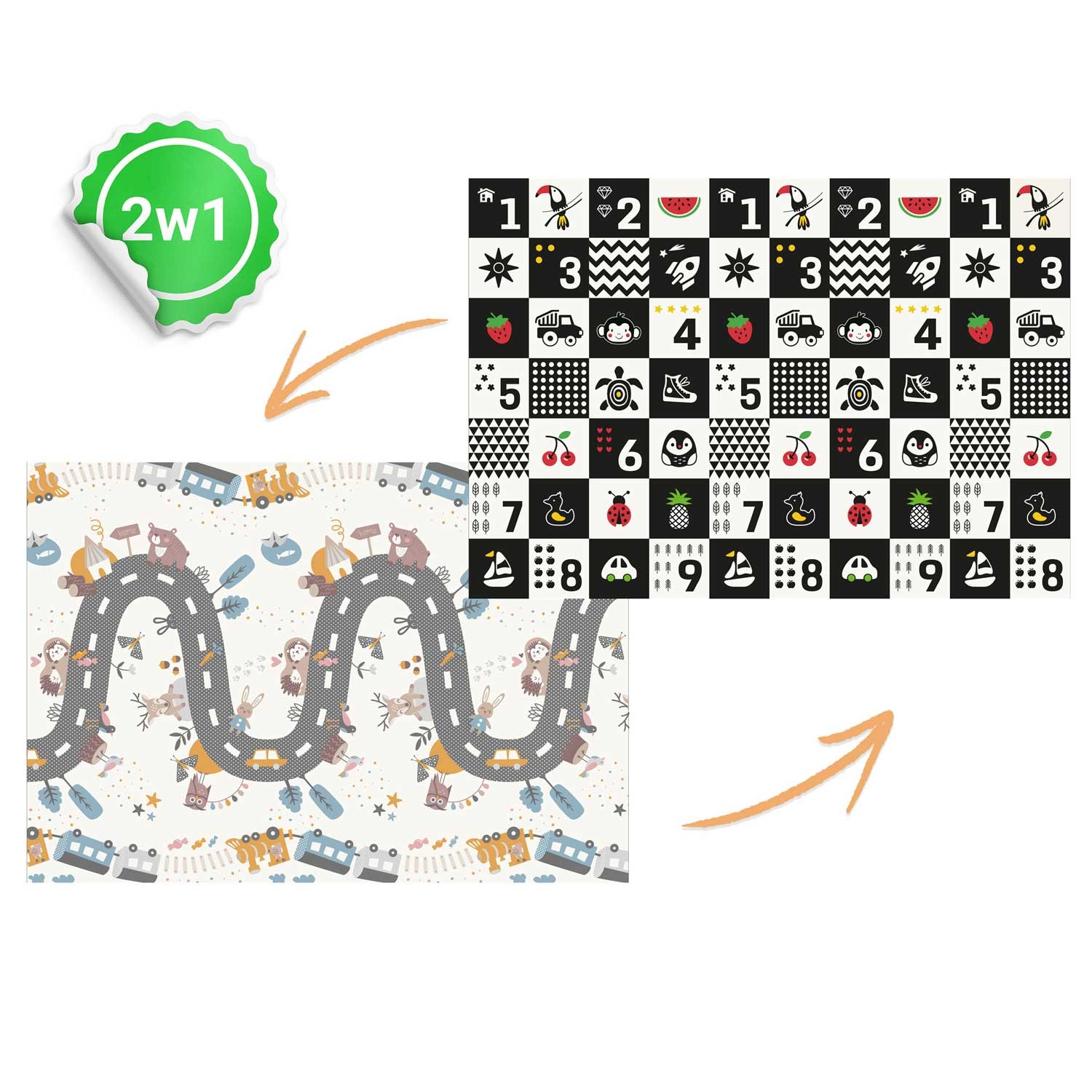 Kokkupandav hariduslik vahtmatt 200 x 150 x 1 cm Nukido NK-341 - Image 5