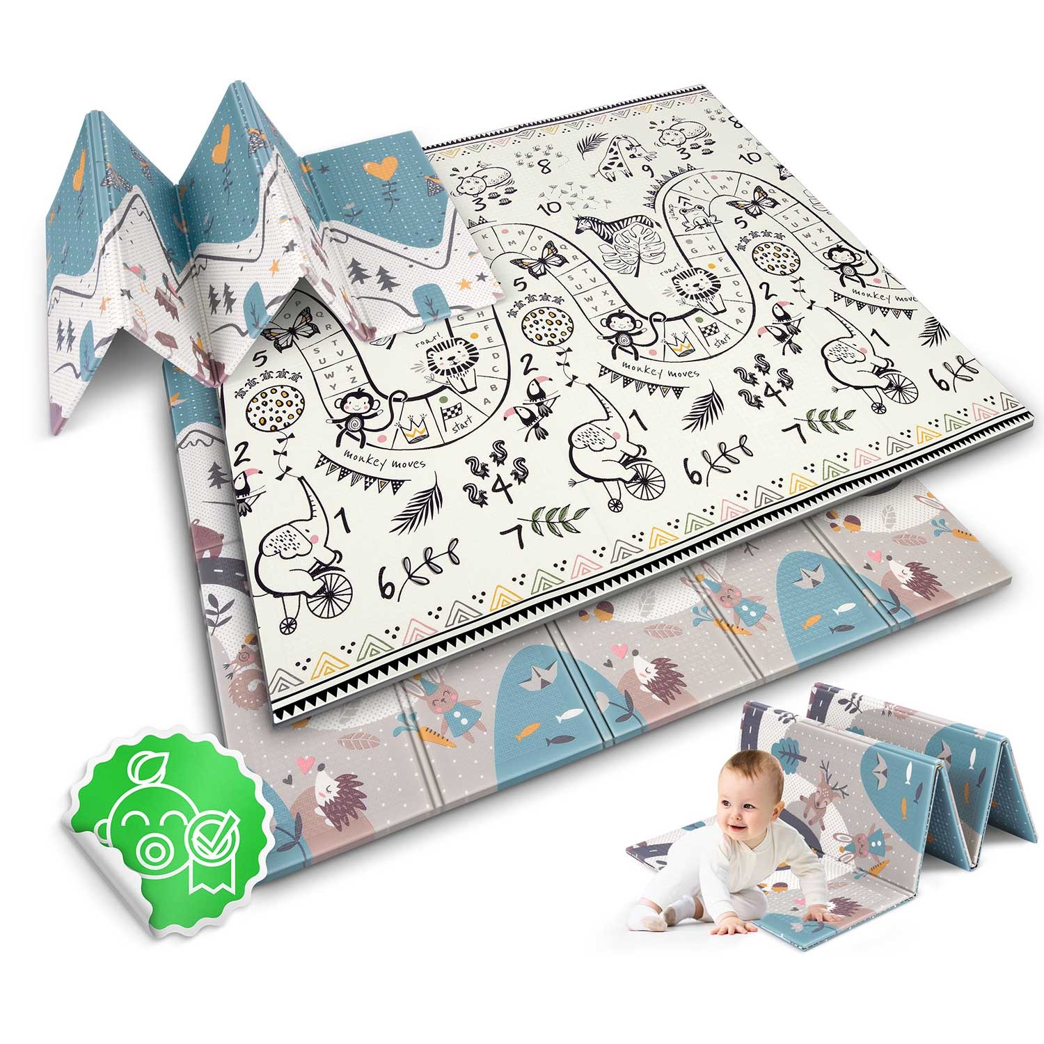 Kokkupandav hariduslik vahtmatt 200 x 180 x 1 cm Nukido NK-340 - Image 11