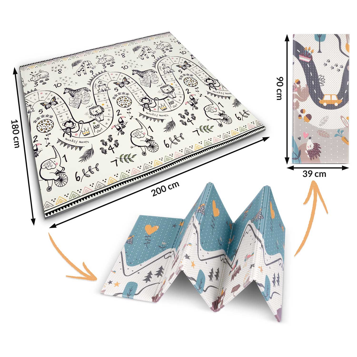 Kokkupandav hariduslik vahtmatt 200 x 180 x 1 cm Nukido NK-340 - Image 6