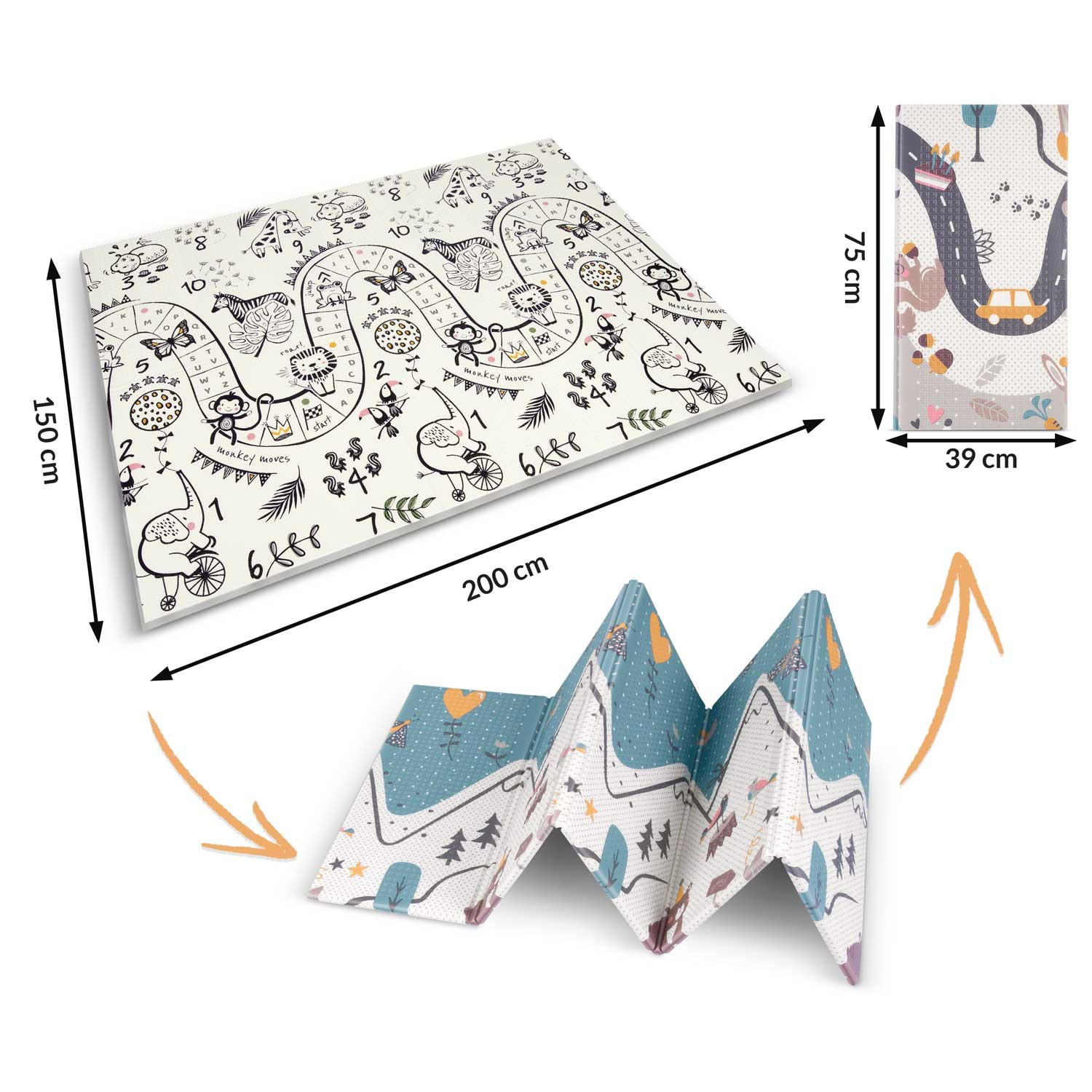 Kokkupandav hariduslik vahtmatt 200 x 150 x 1 cm Nukido NK-341 - Image 6