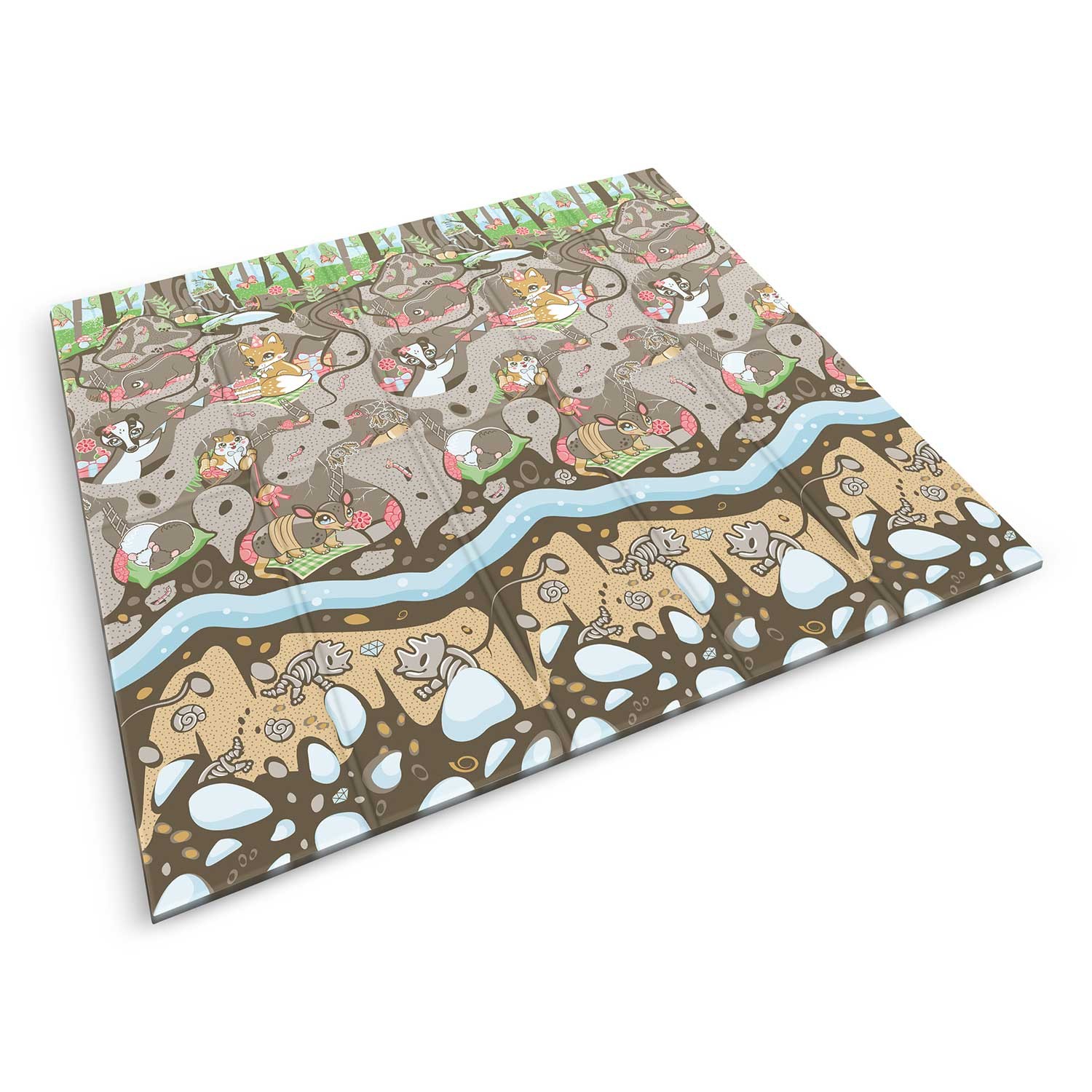 Kokkupandav hariduslik vahtmatt 200 x 180 x 1 cm Nukido NK-340 ookean-maa - Image 2