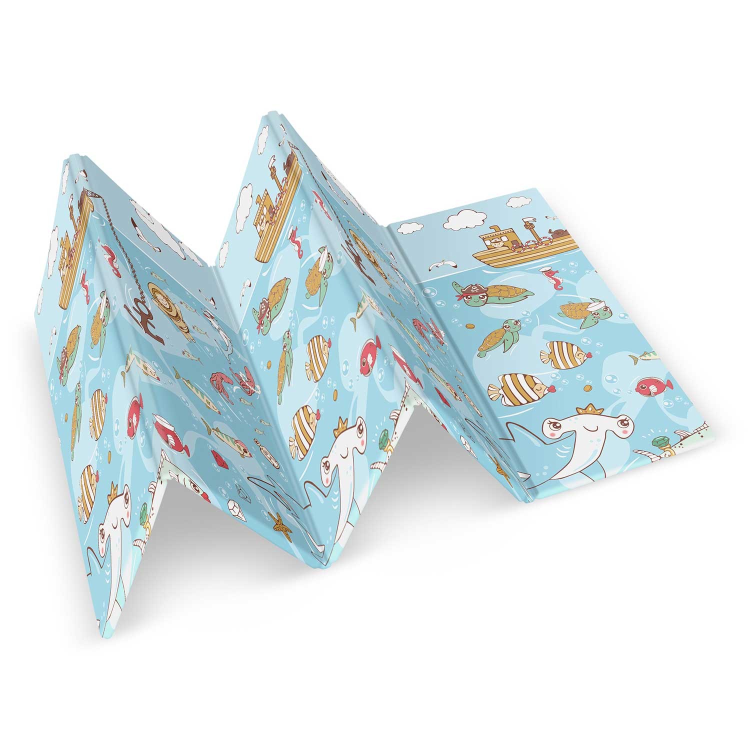 Kokkupandav hariduslik vahtmatt 200 x 180 x 1 cm Nukido NK-340 ookean-maa - Image 5