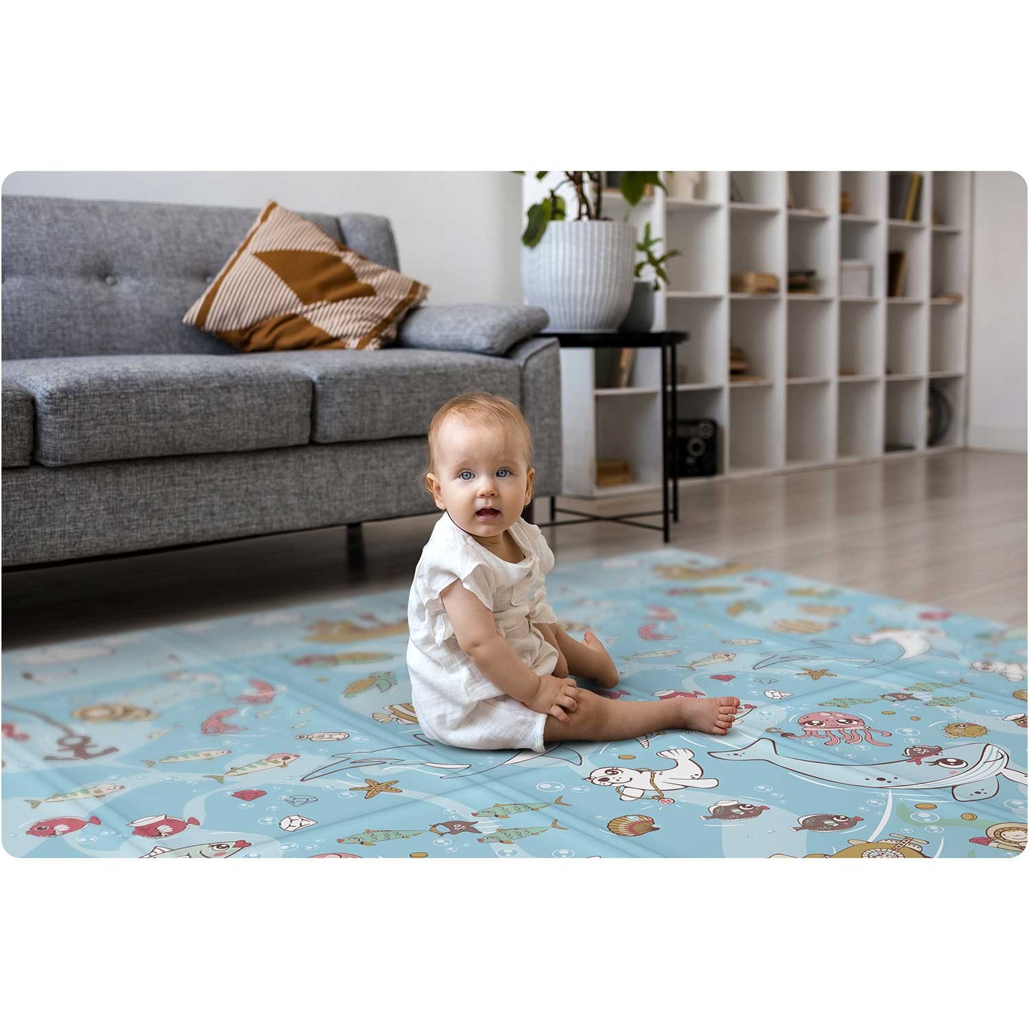 Kokkupandav hariduslik vahtmatt 200 x 180 x 1 cm Nukido NK-340 ookean-maa - Image 9