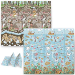 Kokkupandav hariduslik vahtmatt 200 x 180 x 1 cm Nukido NK-340 ookean-maa