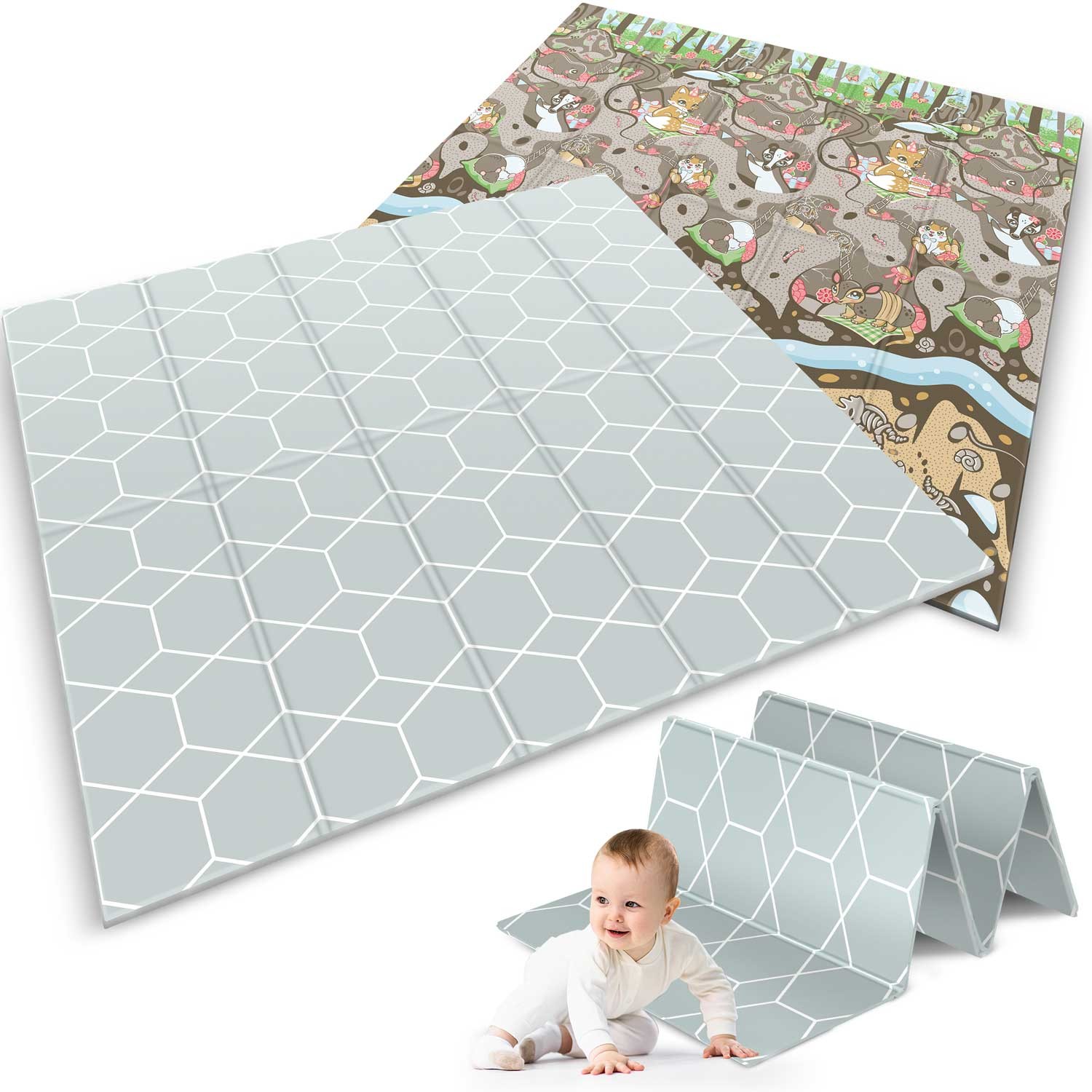 Kokkupandav hariduslik vahtmatt 200 x 180 x 1 cm Nukido NK-340 maapind - Image 11