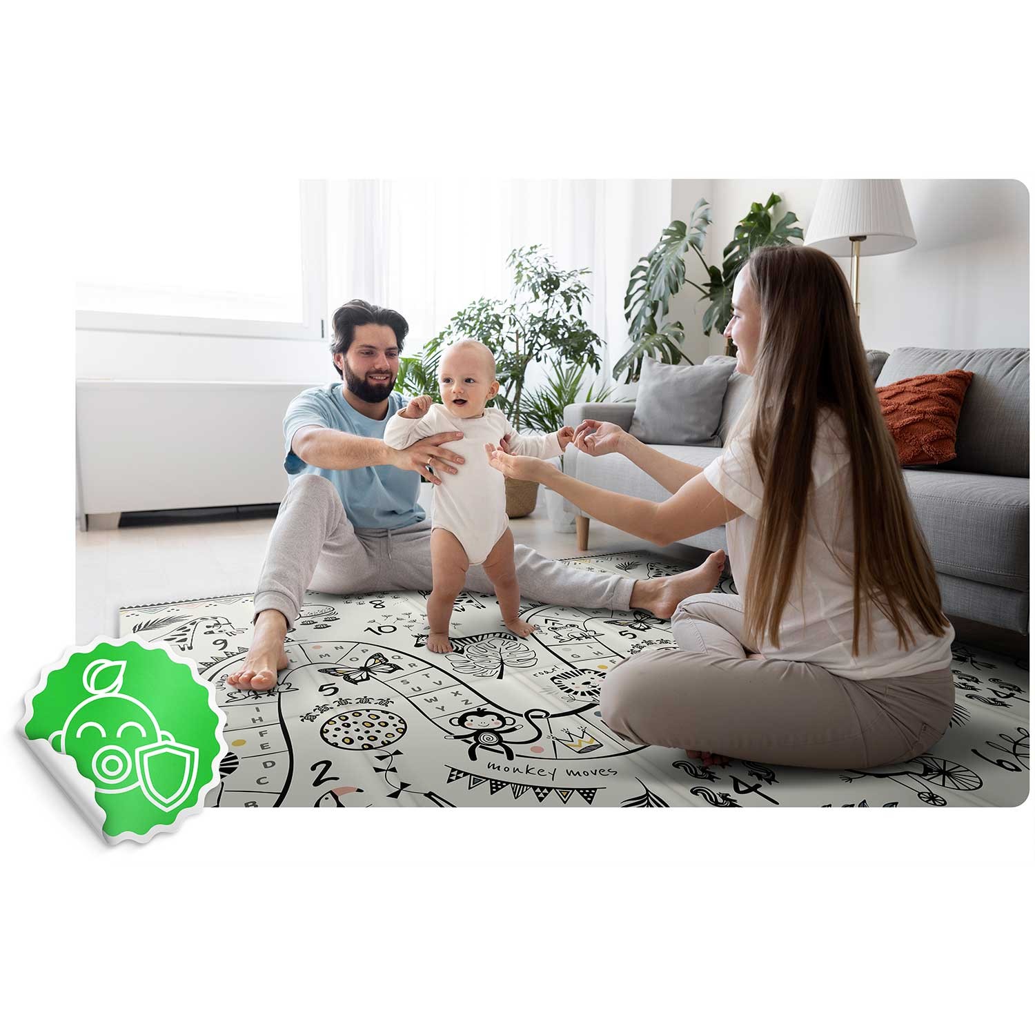 Kokkupandav hariduslik vahtmatt 200 x 180 x 1 cm Nukido NK-340 ookeanisafari - Image 8