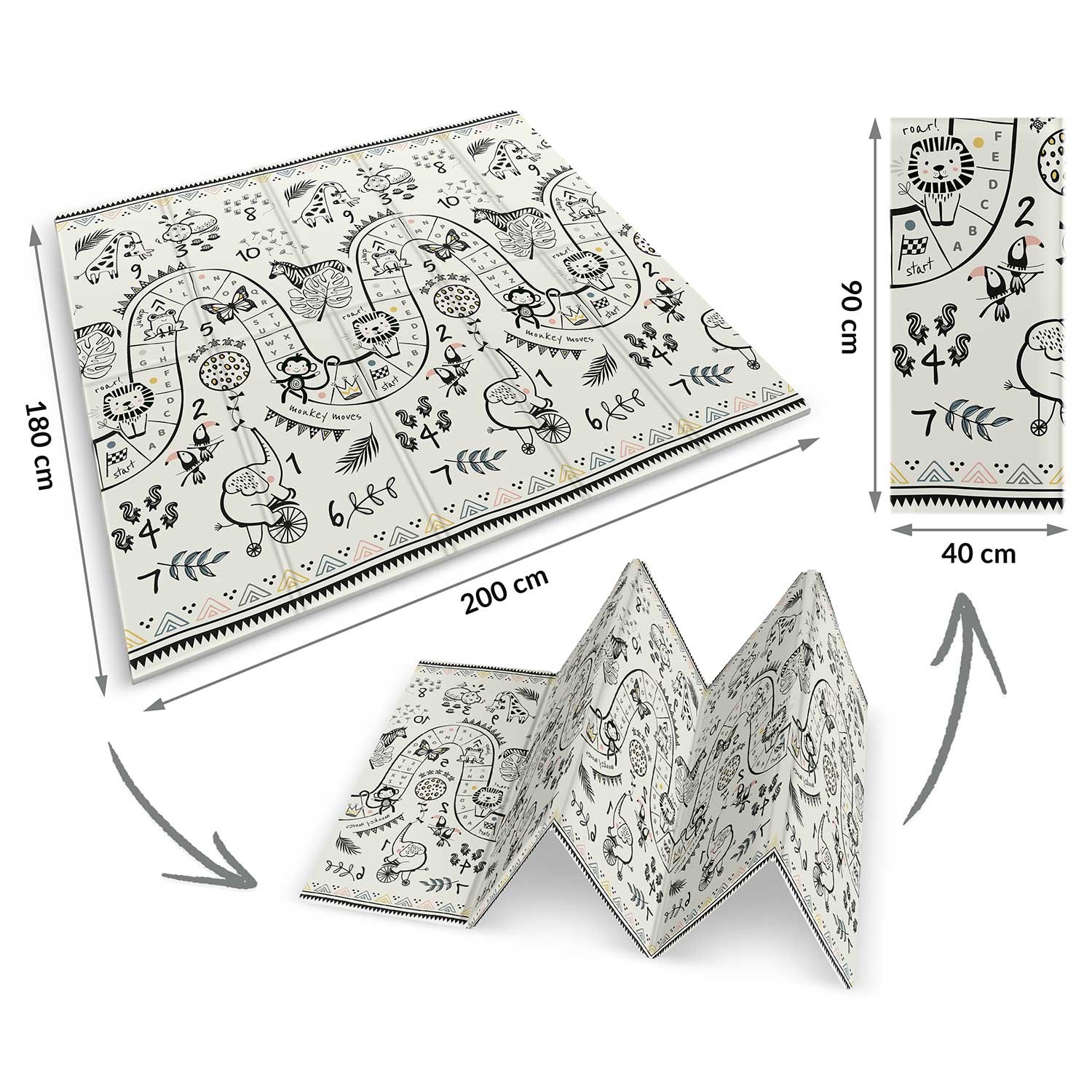 Kokkupandav hariduslik vahtmatt 200 x 180 x 1 cm Nukido NK-340 ookeanisafari - Image 6