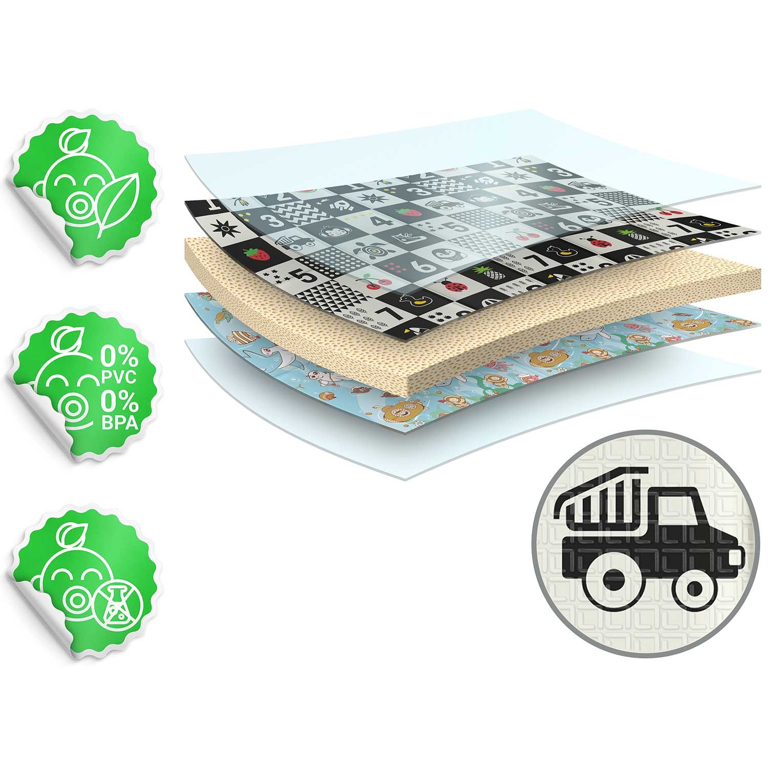 Kokkupandav hariduslik vahtmatt 200 x 180 x 1 cm Nukido NK-340 ookeaninumbrid - Image 12