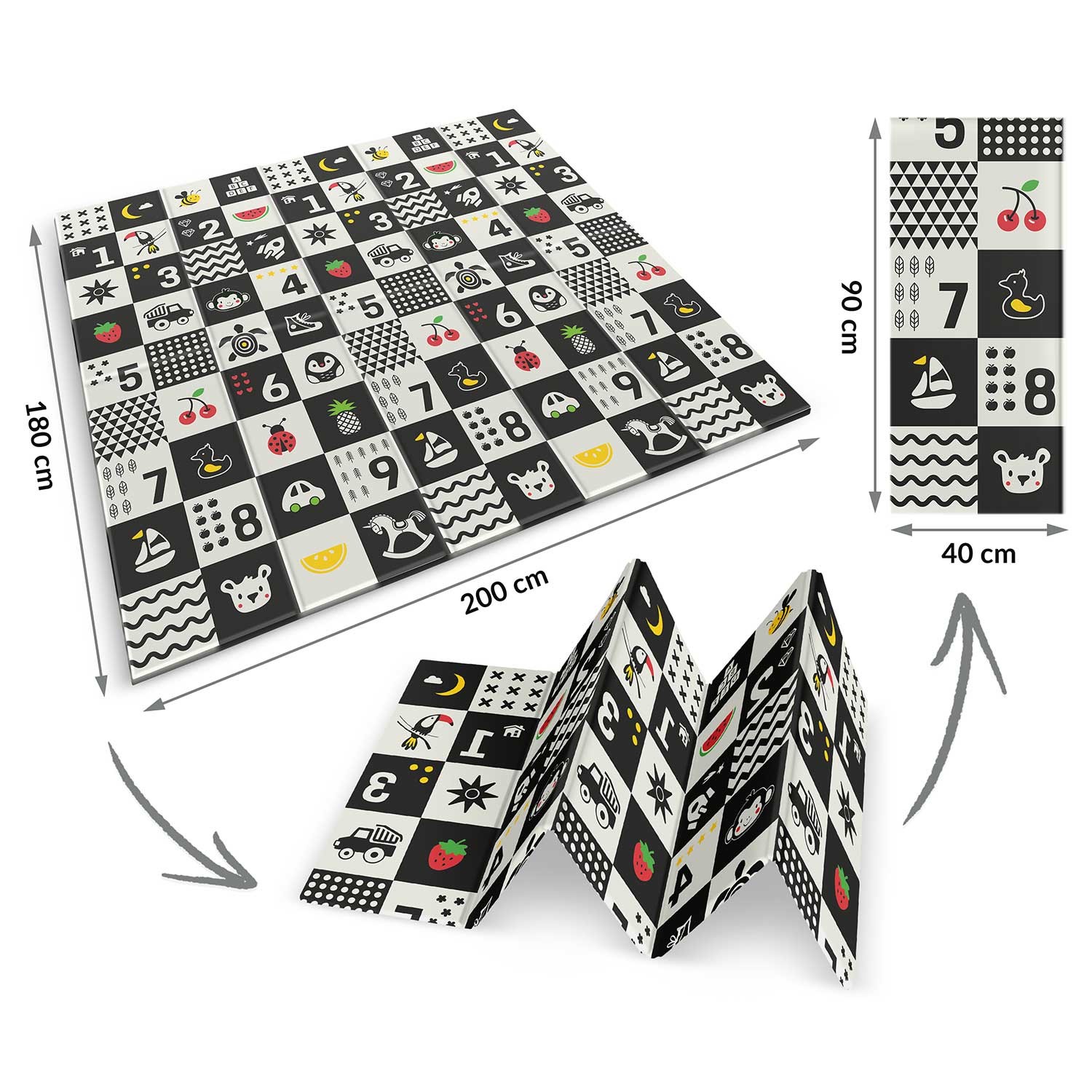 Kokkupandav hariduslik vahtmatt 200 x 180 x 1 cm Nukido NK-340 ookeaninumbrid - Image 5