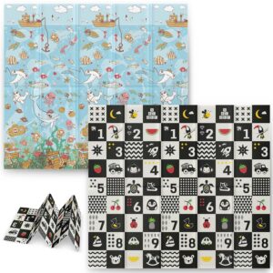 Kokkupandav hariduslik vahtmatt 200 x 180 x 1 cm Nukido NK-340 ookeaninumbrid