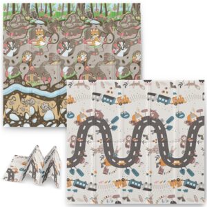 Kokkupandav vahtmatt 200 x 180 x 1 cm Nukido NK-340 maapealne rong