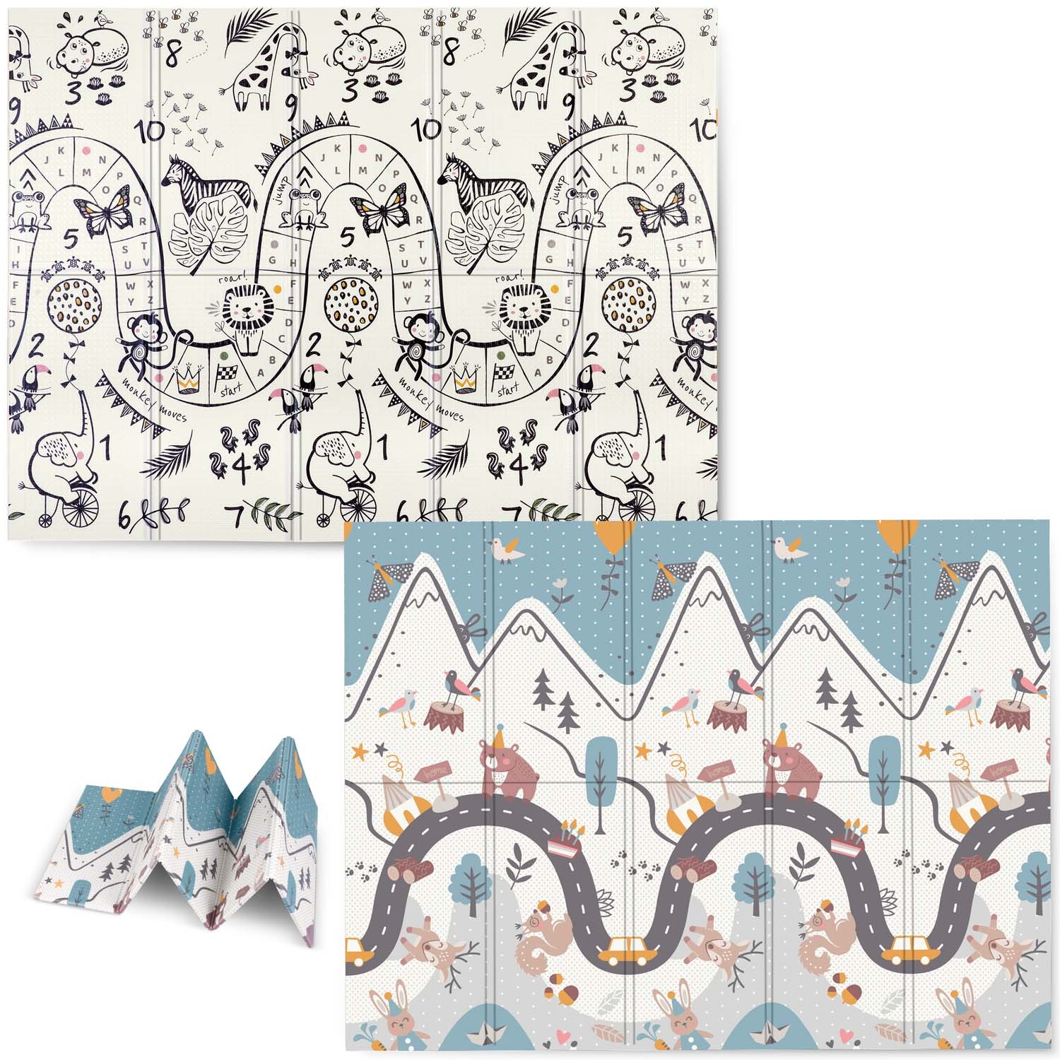 Kokkupandav hariduslik vahtmatt 200 x 150 x 1 cm Nukido NK-341