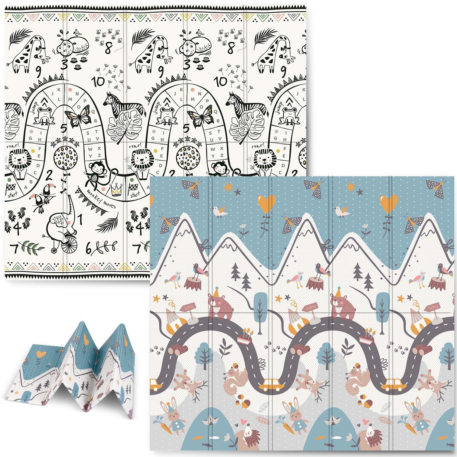 Kokkupandav hariduslik vahtmatt 200 x 180 x 1 cm Nukido NK-340