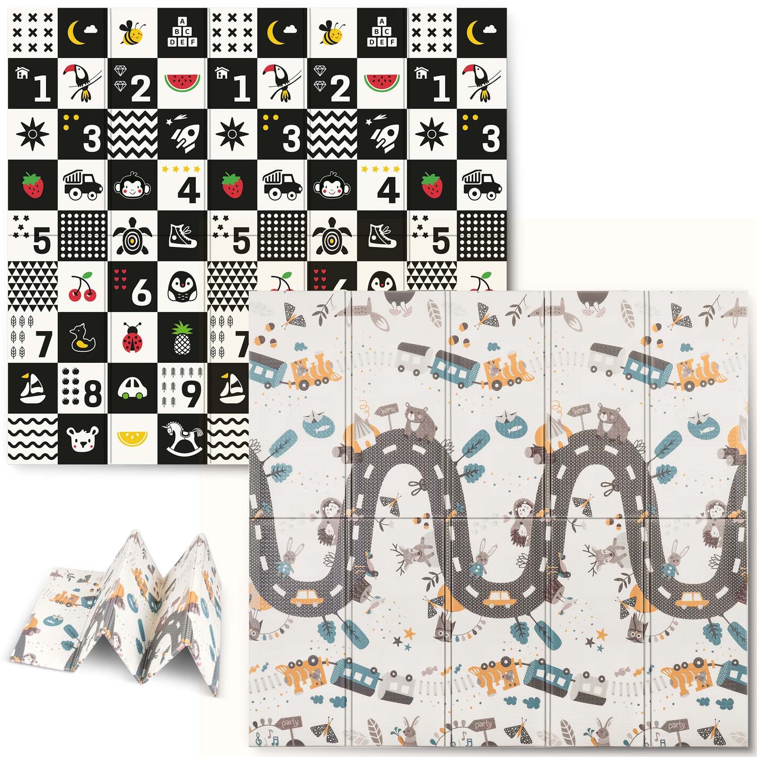 Kokkupandav hariduslik vahtmatt 200 x 180 x 1 cm Nukido NK-340