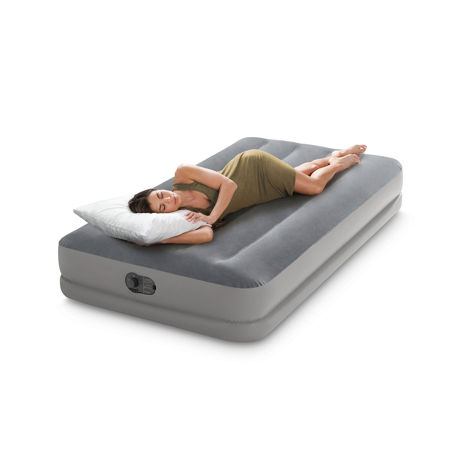 Täispuhutav madrats 191x99x30cm sisseehitatud elektripumbaga INTEX 64112 - Image 10