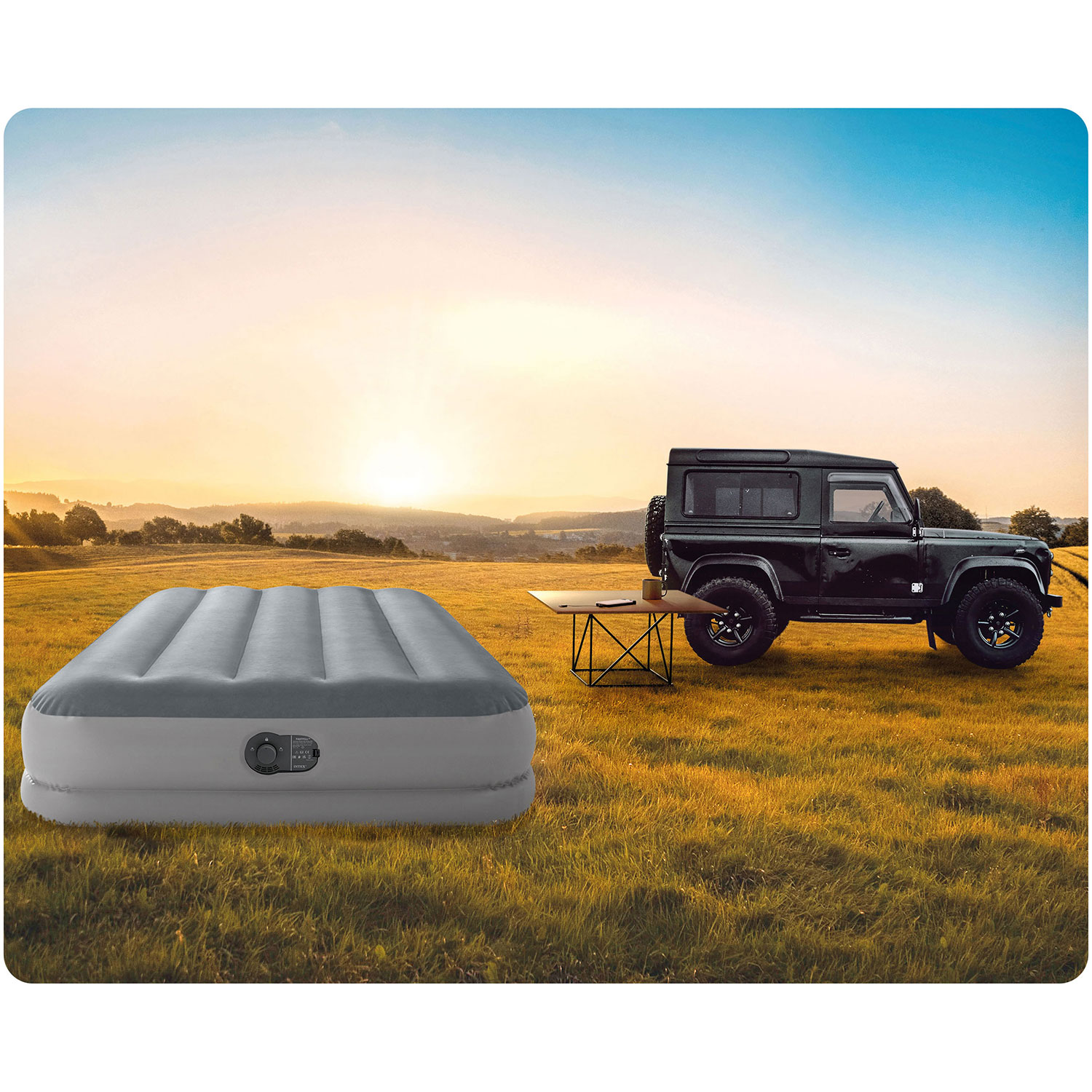 Täispuhutav madrats 191x99x30cm sisseehitatud elektripumbaga INTEX 64112 - Image 6