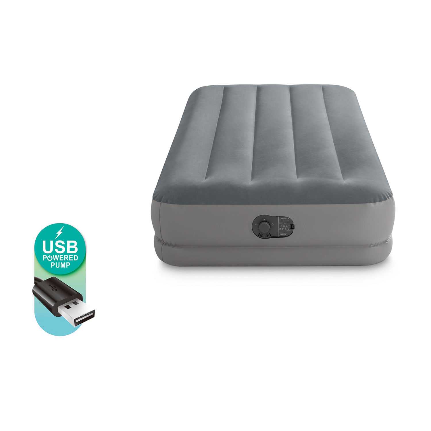 Täispuhutav madrats 191x99x30cm sisseehitatud elektripumbaga INTEX 64112 - Image 2