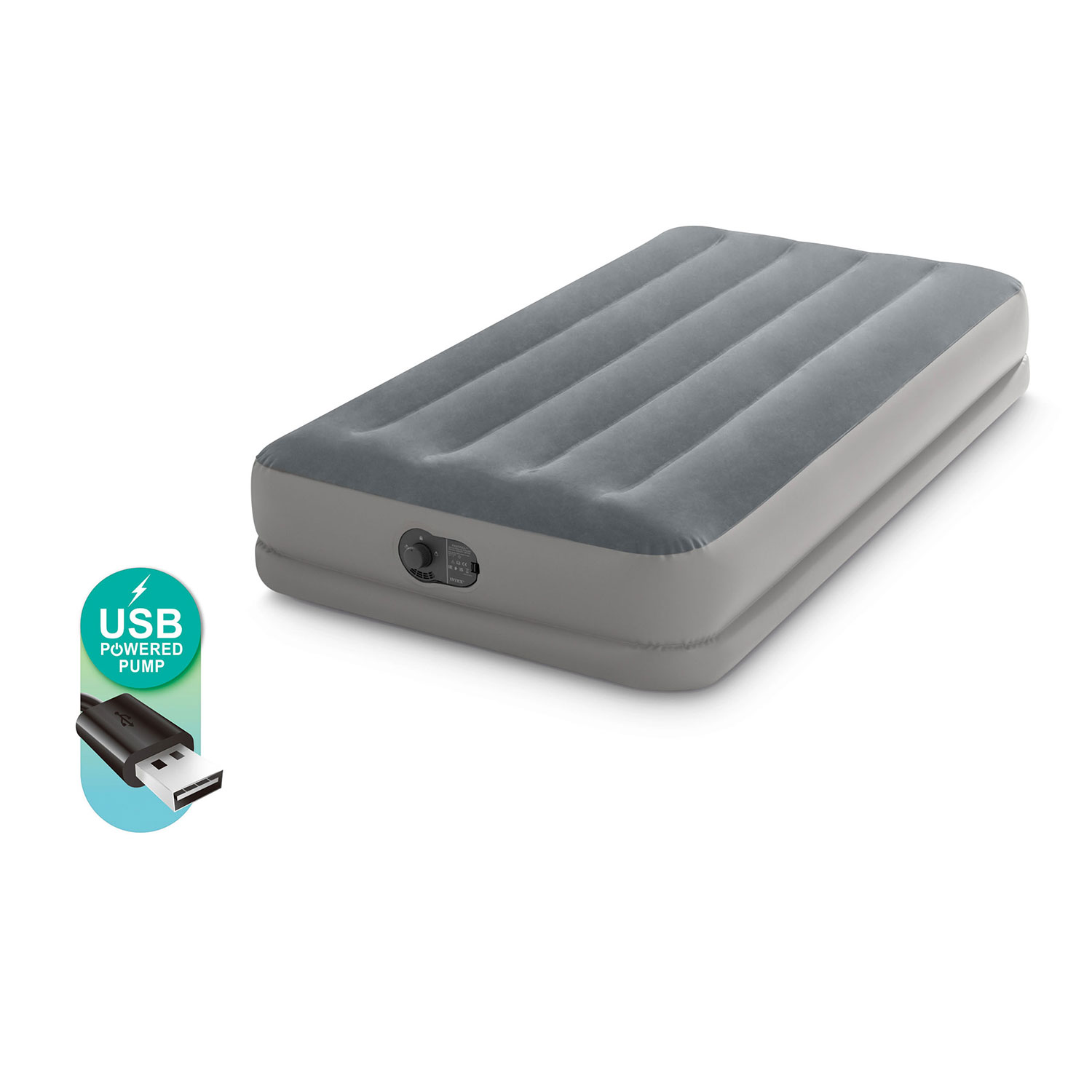 Täispuhutav madrats 191x99x30cm sisseehitatud elektripumbaga INTEX 64112 - Image 4