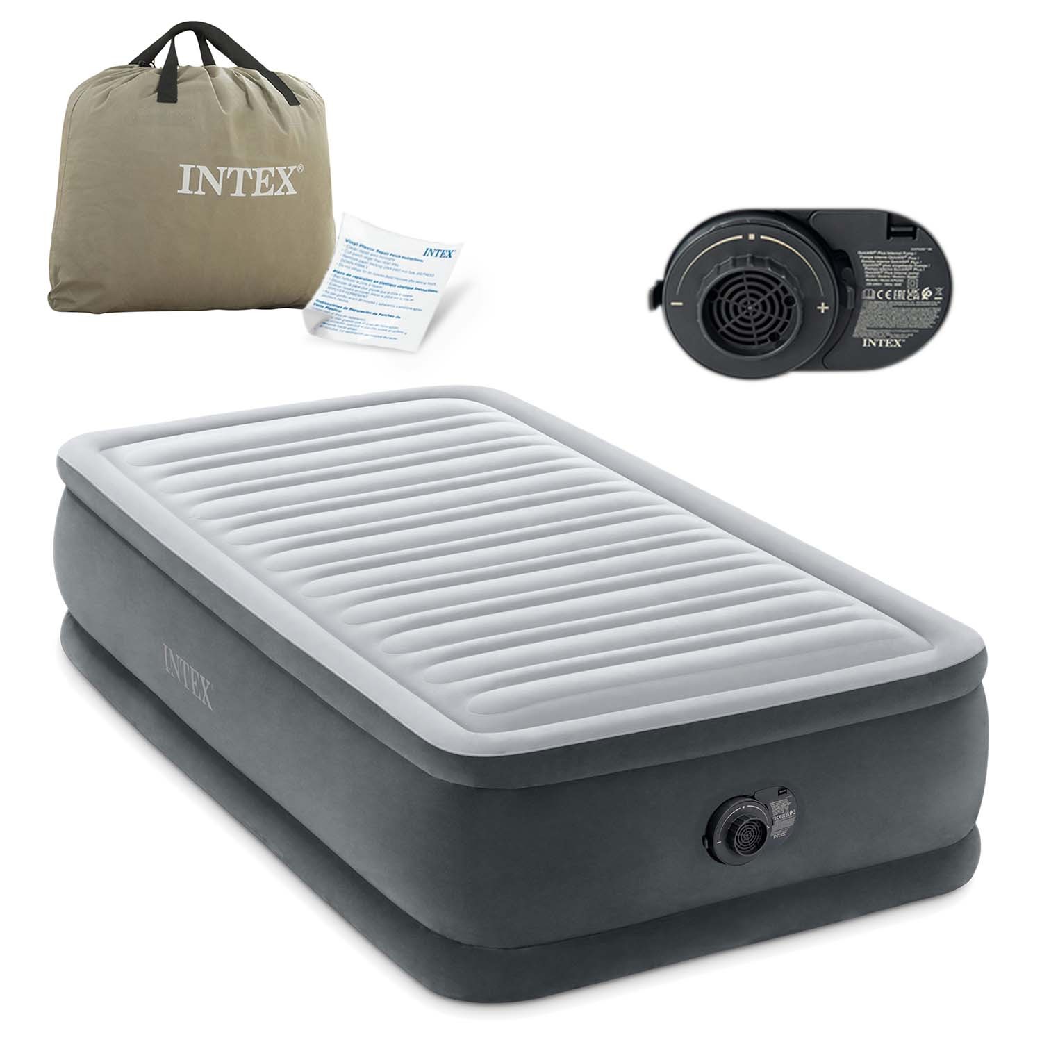Täispuhutav madrats 191x99x46cm sisseehitatud elektripumbaga INTEX 64412ND