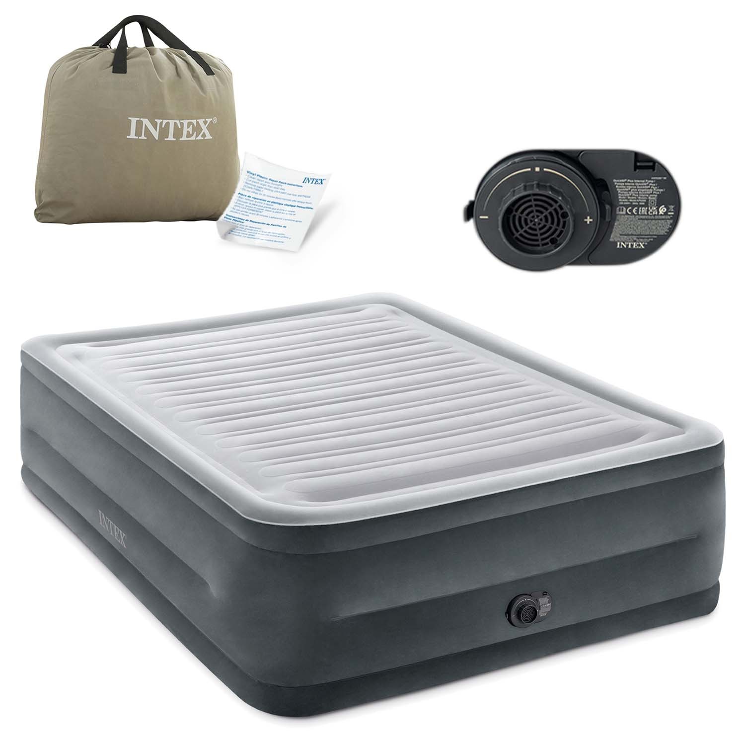 Täispuhutav madrats 203x152x56cm sisseehitatud elektripumbaga INTEX 64418ND