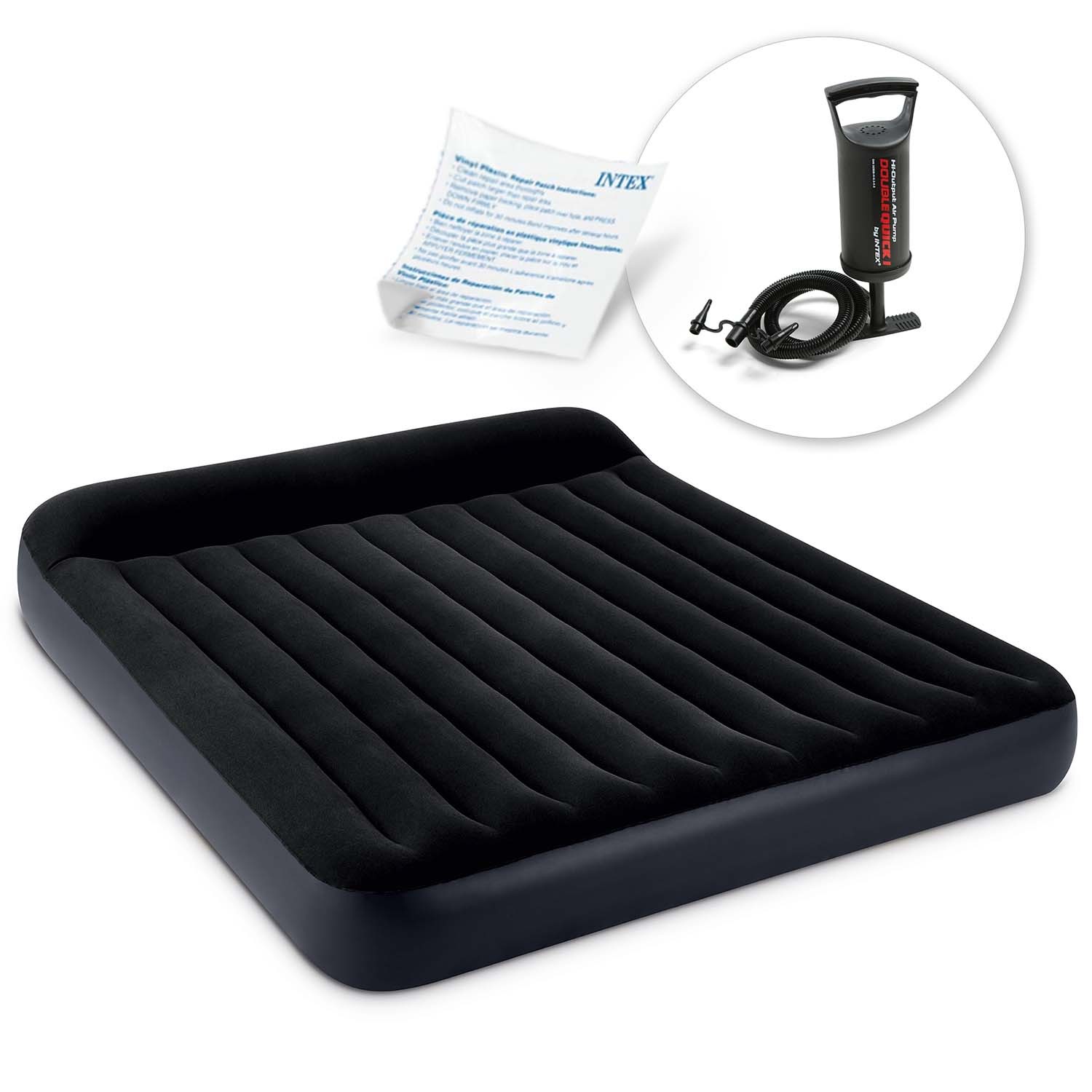 Täispuhutav madrats 203x183x25 cm kolbpumbaga INTEX 64144