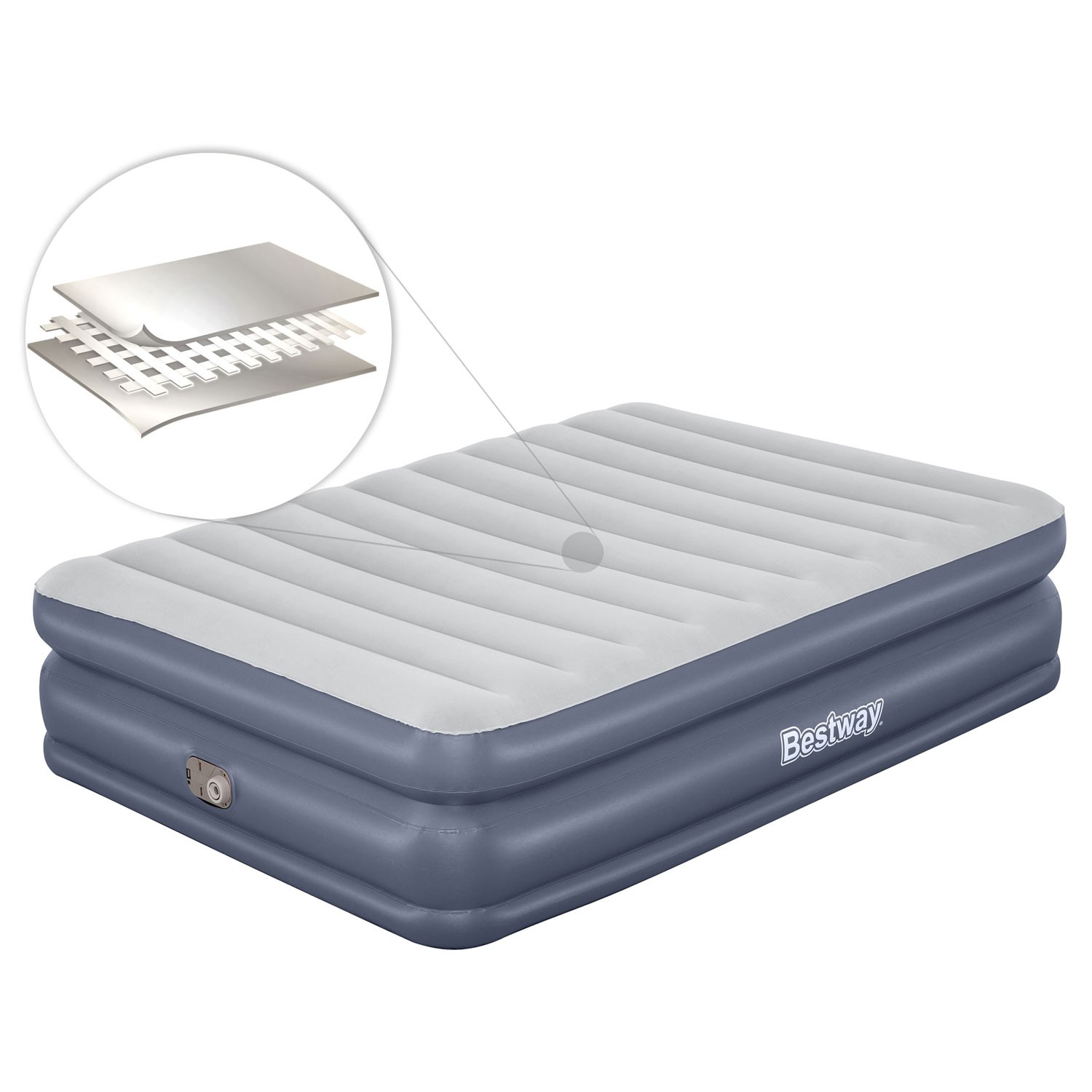 Täispuhutav madrats 203x152x51 cm sisseehitatud elektripumbaga Bestway 67925 - Image 9