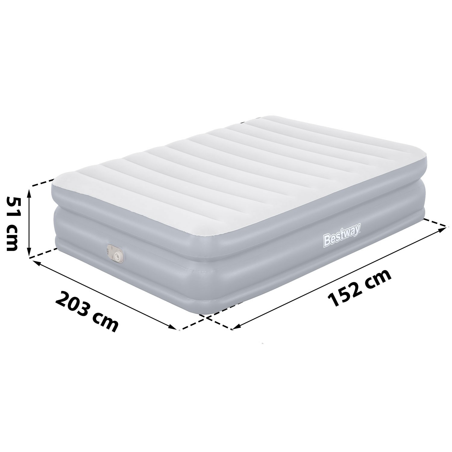 Täispuhutav madrats 203x152x51 cm sisseehitatud elektripumbaga Bestway 67925 - Image 8